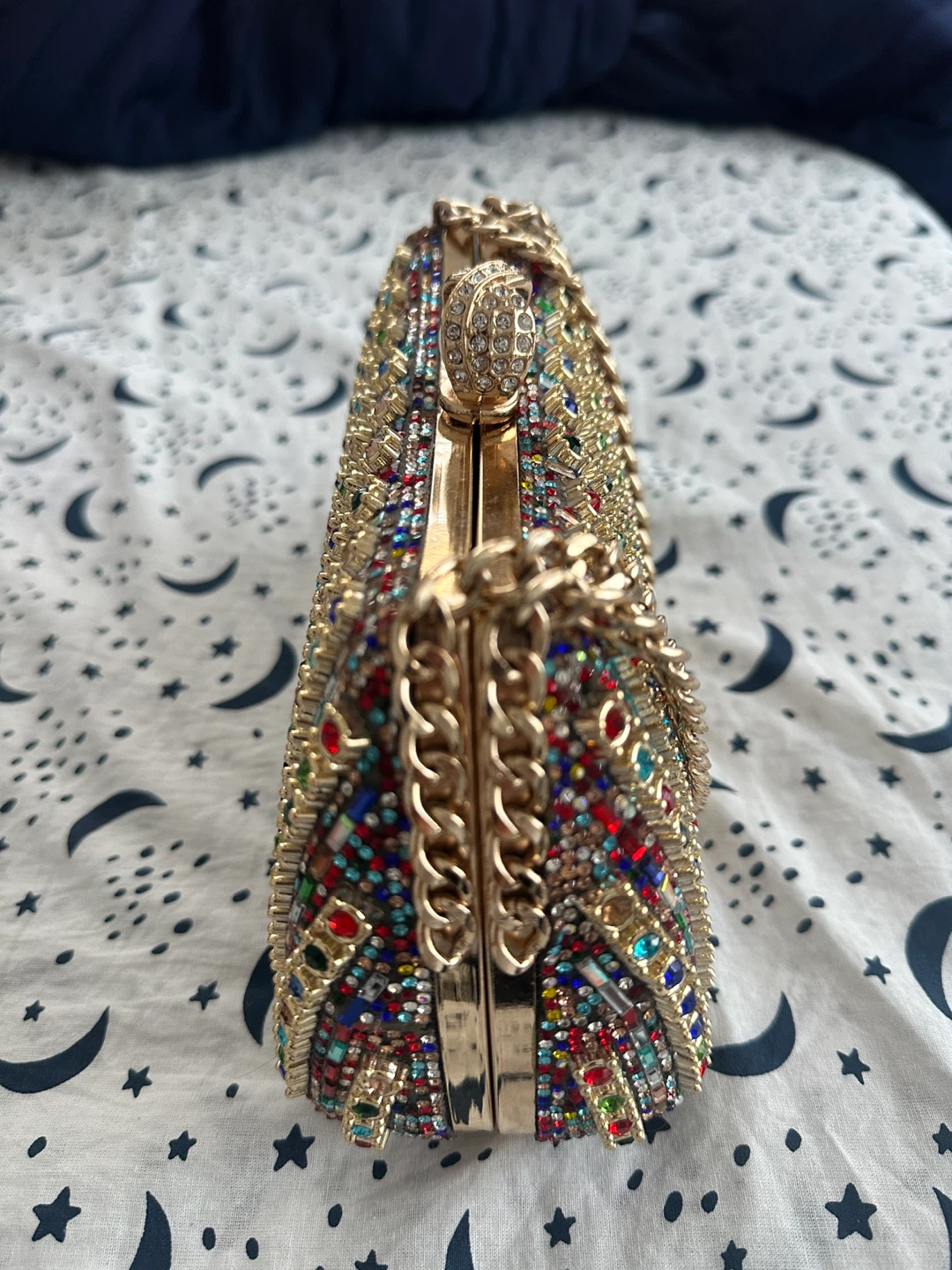Embellished Clutch Purse with Chain Strap - photo 5