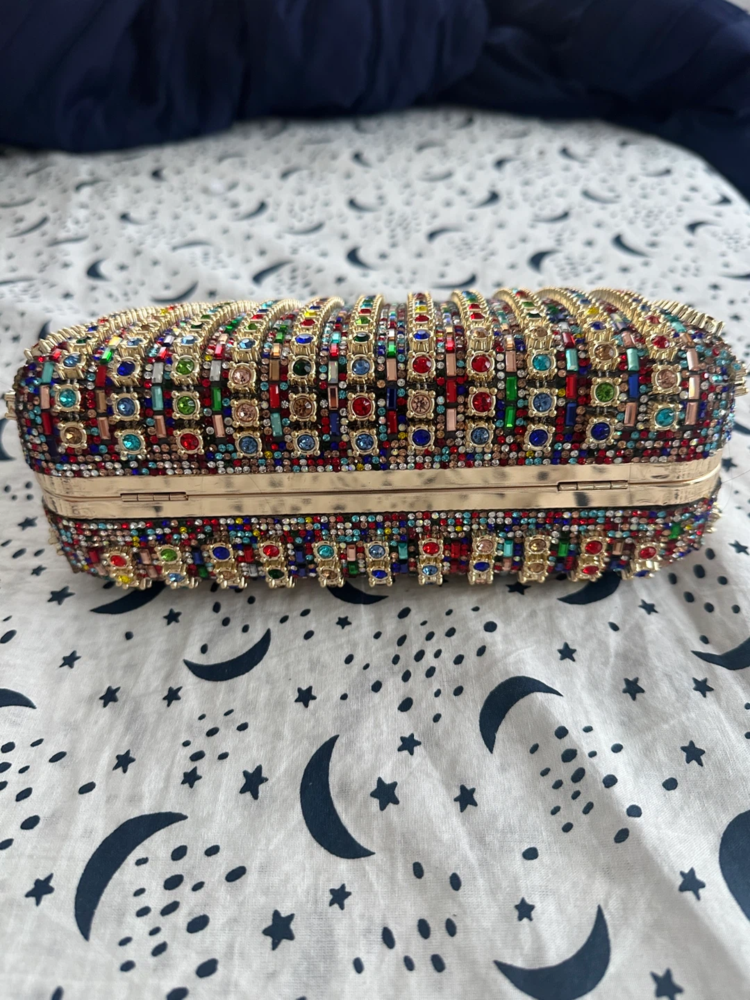Embellished Clutch Purse with Chain Strap - photo 4