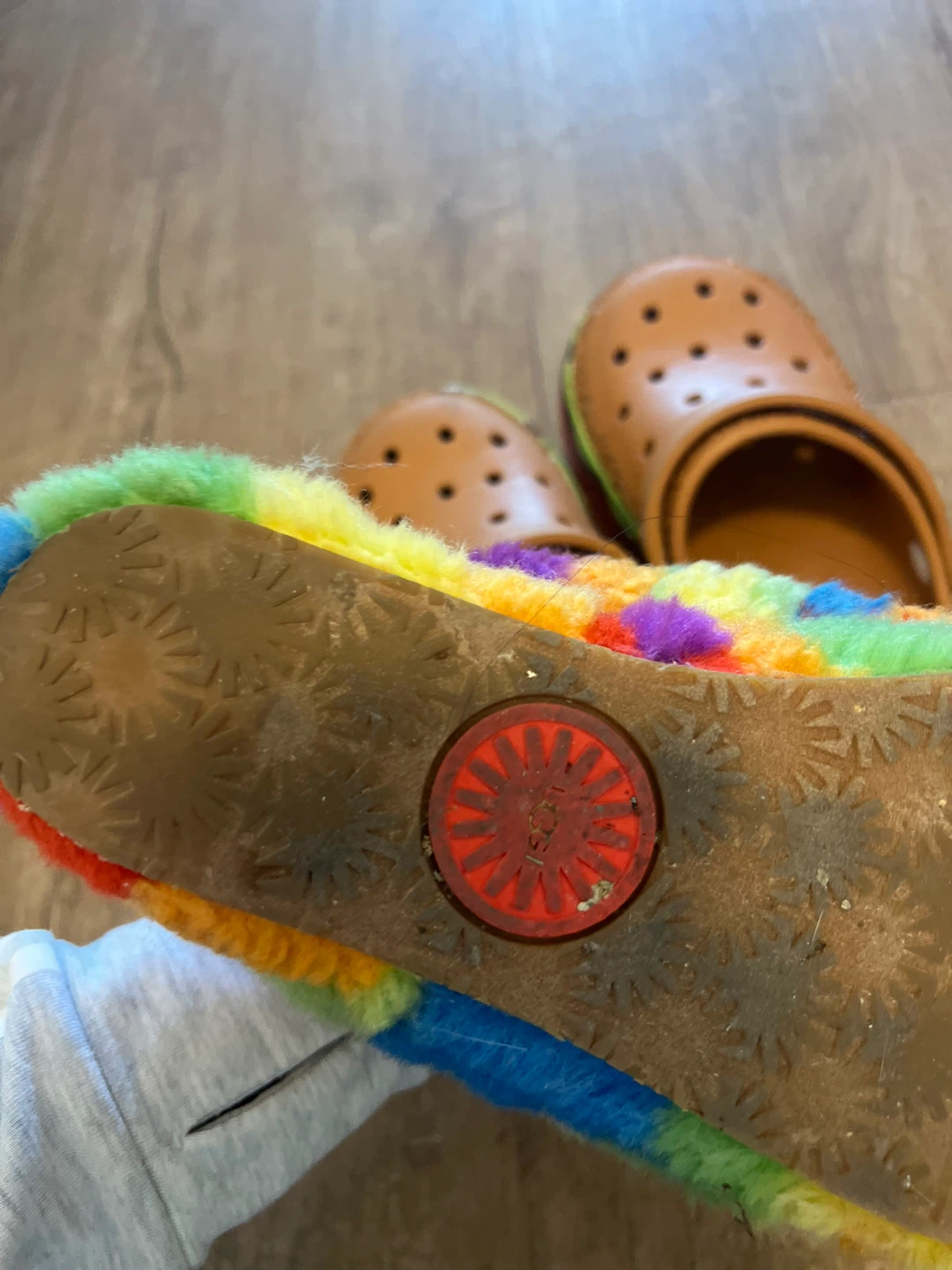 UGG Rainbow Furry Slides - photo 3