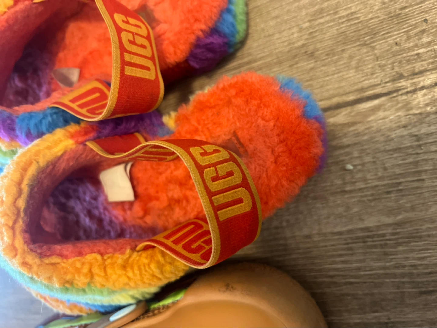 UGG Rainbow Furry Slides - photo 2