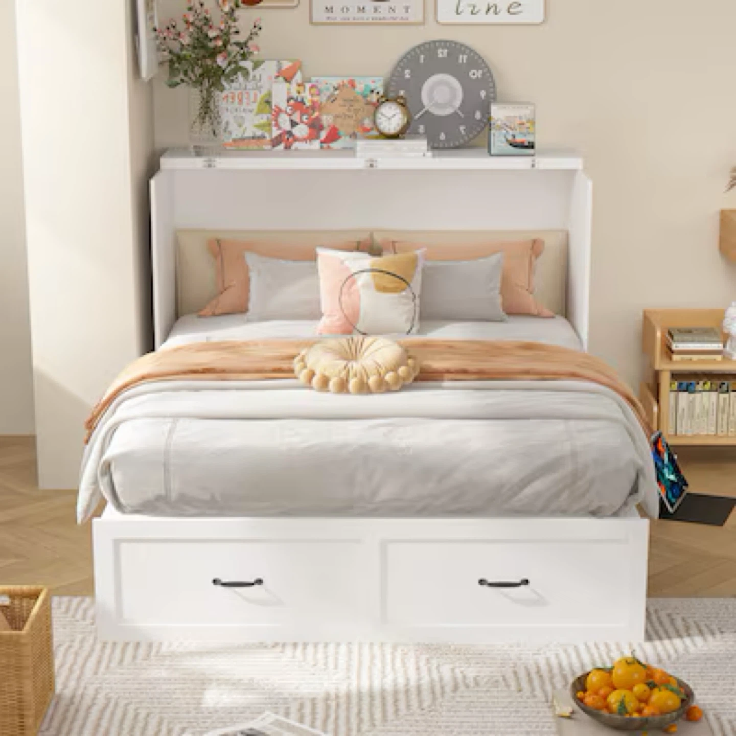 Queen size bed frame and dresser - photo 2