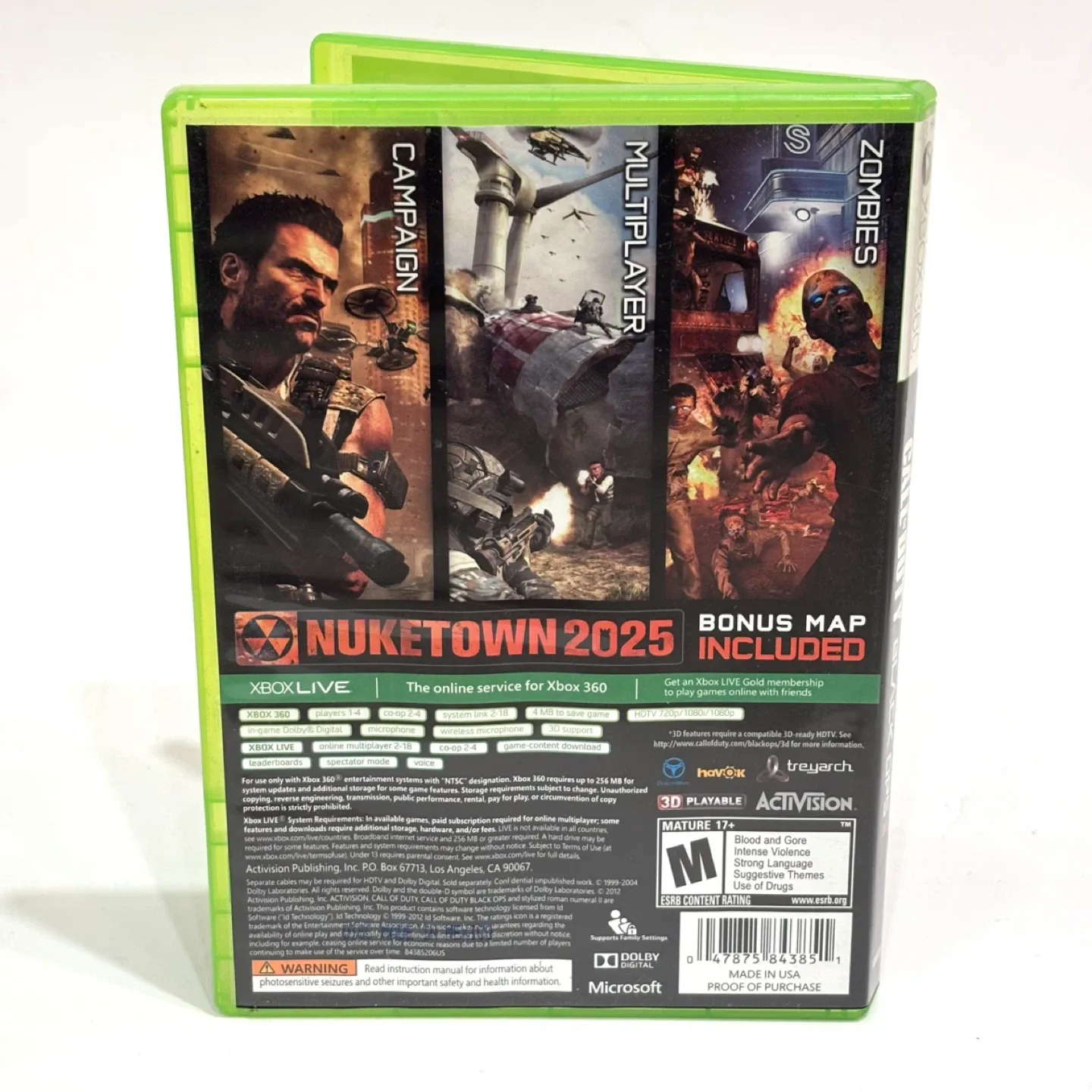 Call of Duty: Black Ops 2 - Xbox 360 - Mint Condition - photo 3
