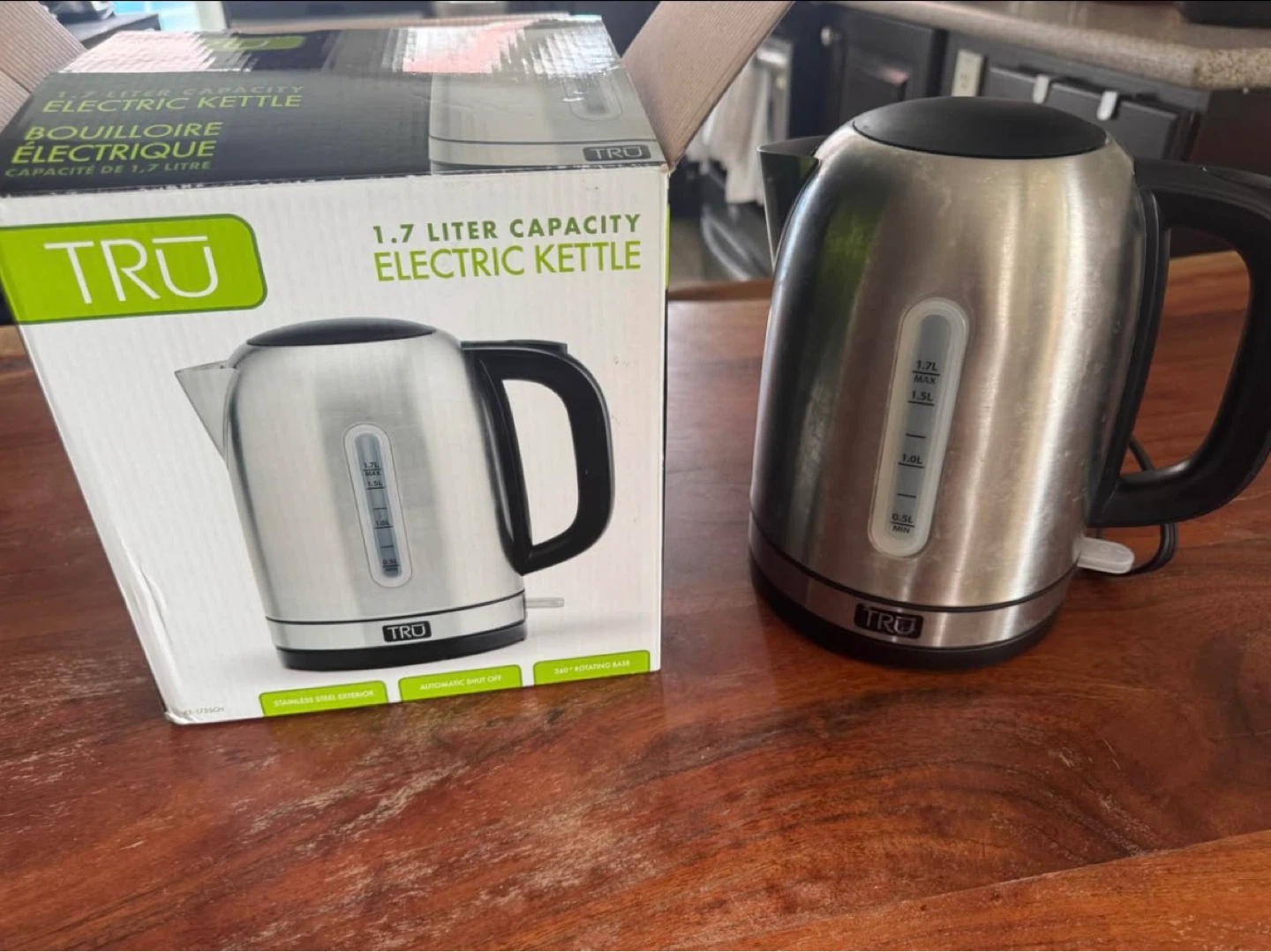 TRU 1.7 Liter Electric Kettle