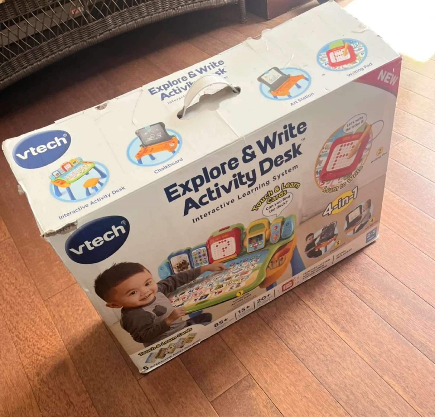 VTech Explore Activity Desk Set with a Stool and two Cards - photo 5