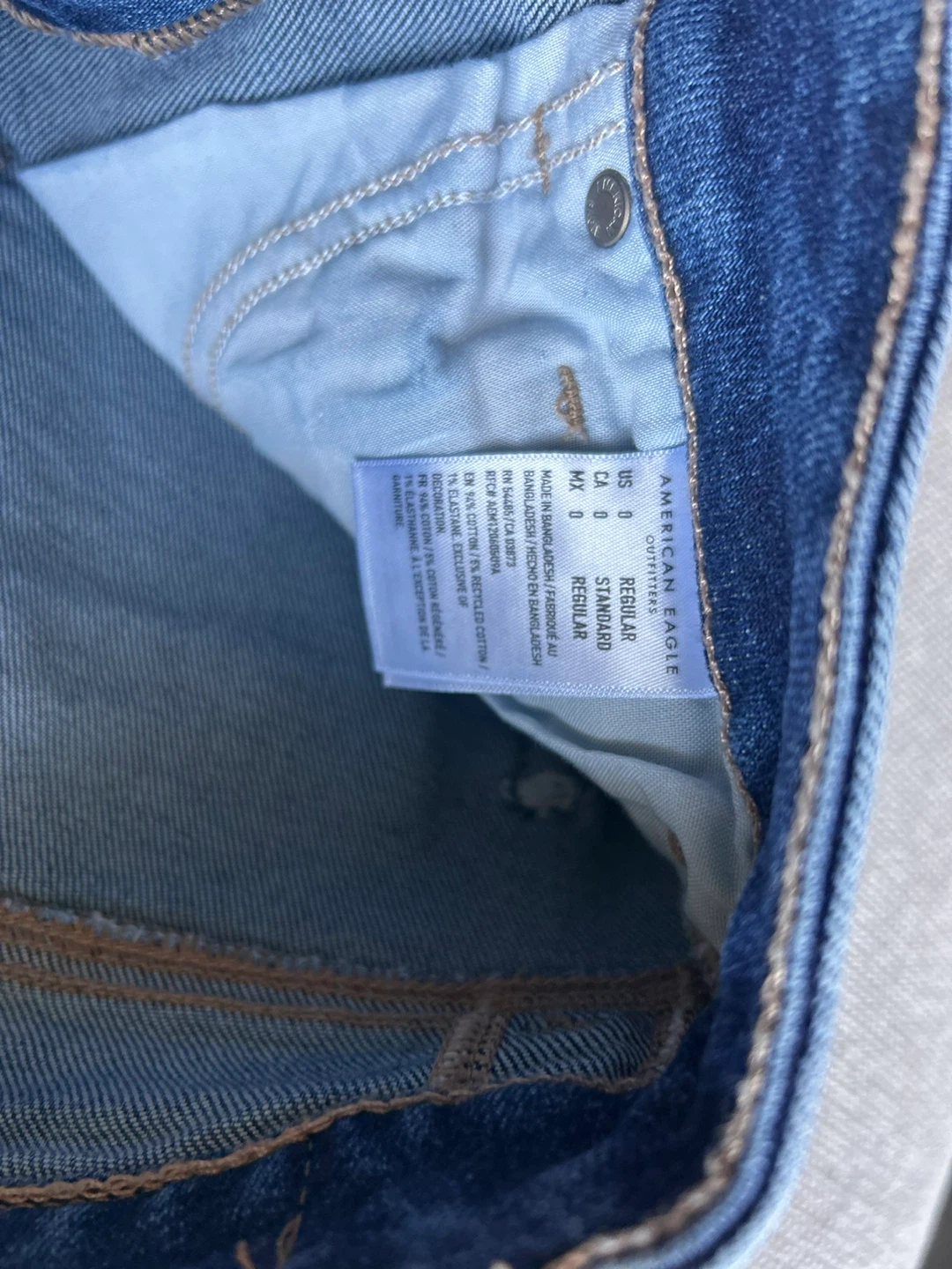 AMERICAN EAGLE crossover straight denim jegging size 0 - photo 5