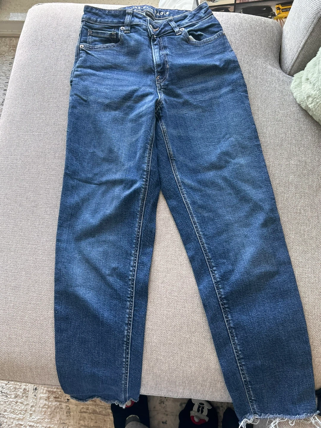 AMERICAN EAGLE crossover straight denim jegging size 0 - photo 2