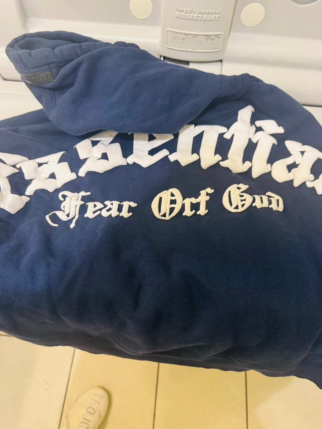 Fear of God Essentials Navy Hoodie~medium - photo 4