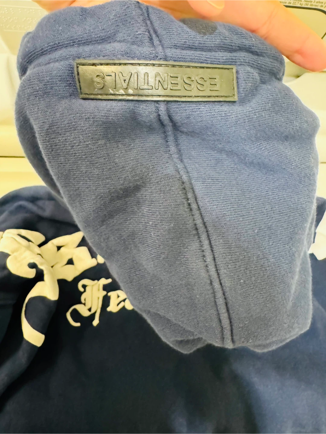Fear of God Essentials Navy Hoodie~medium - photo 3