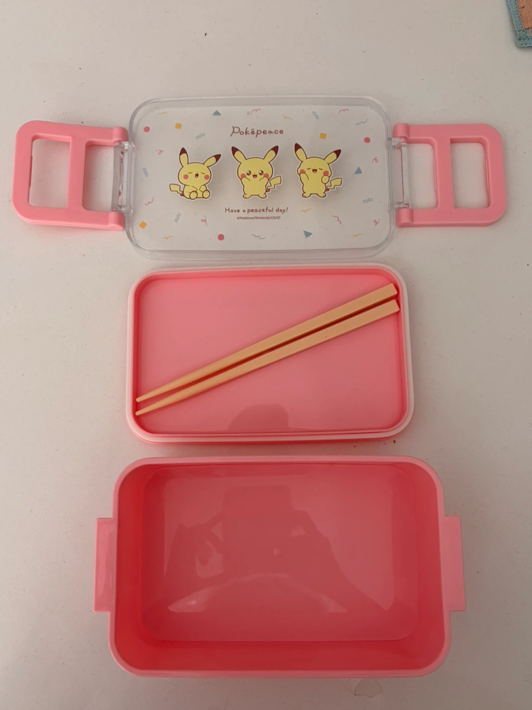 Pokémon Pikachu Bento Box with Chopsticks - photo 3