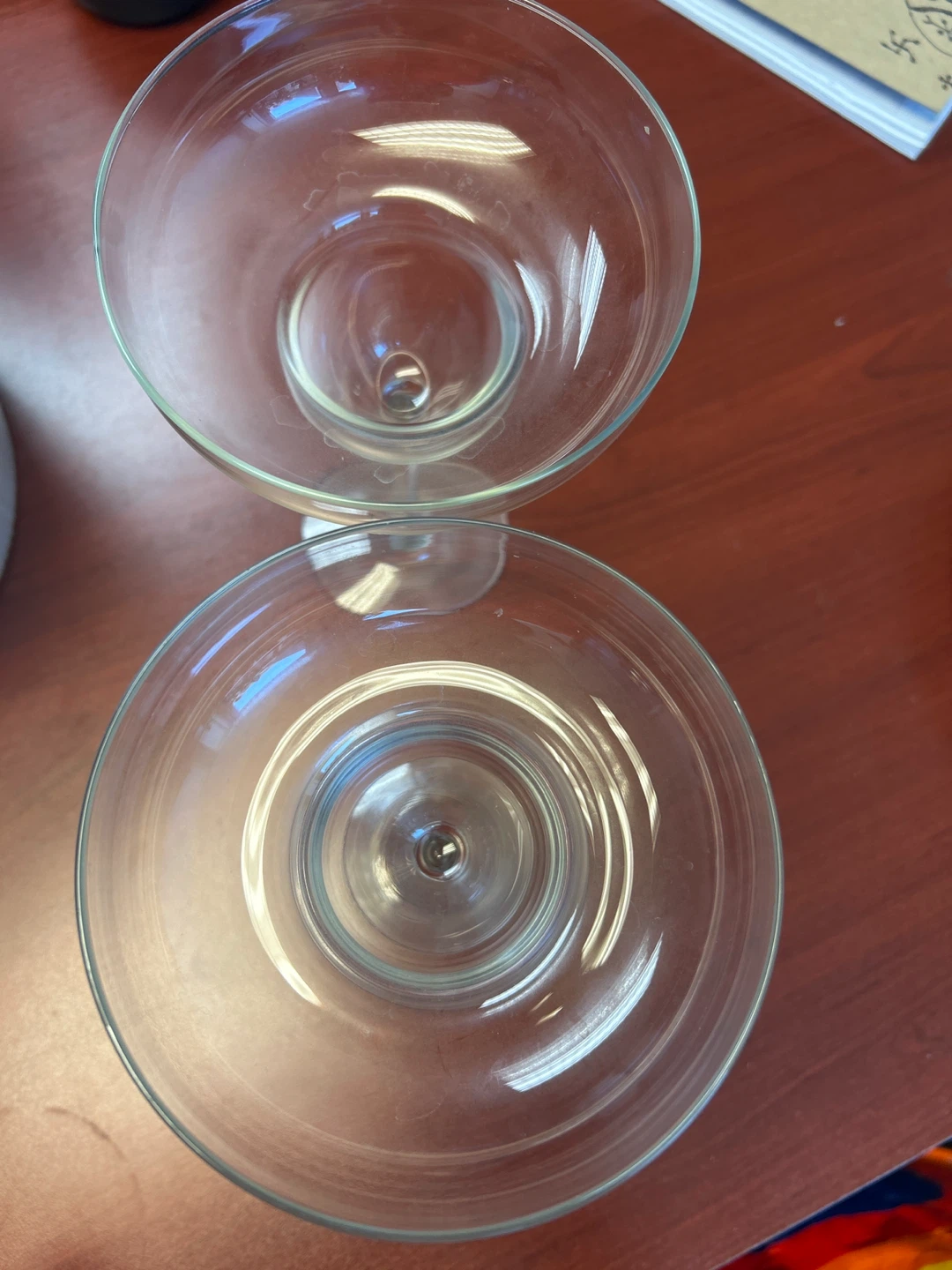 Set of 2 Clear Margarita Glasses