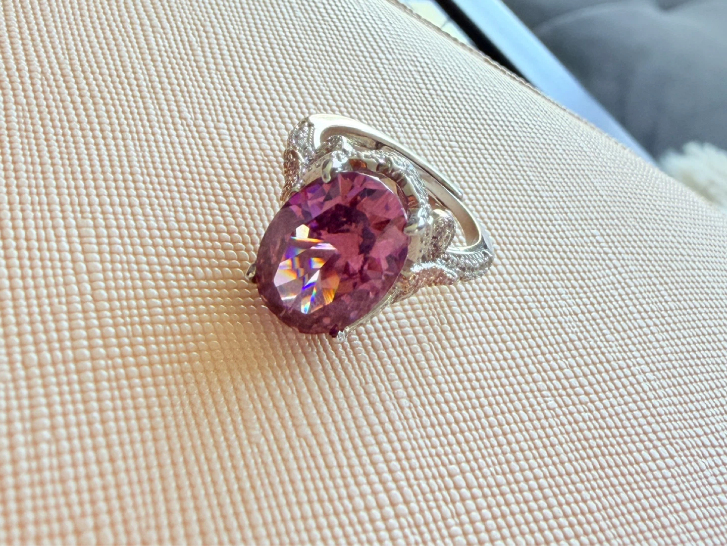 Purple Fashion Ring – Adjustable - photo 2