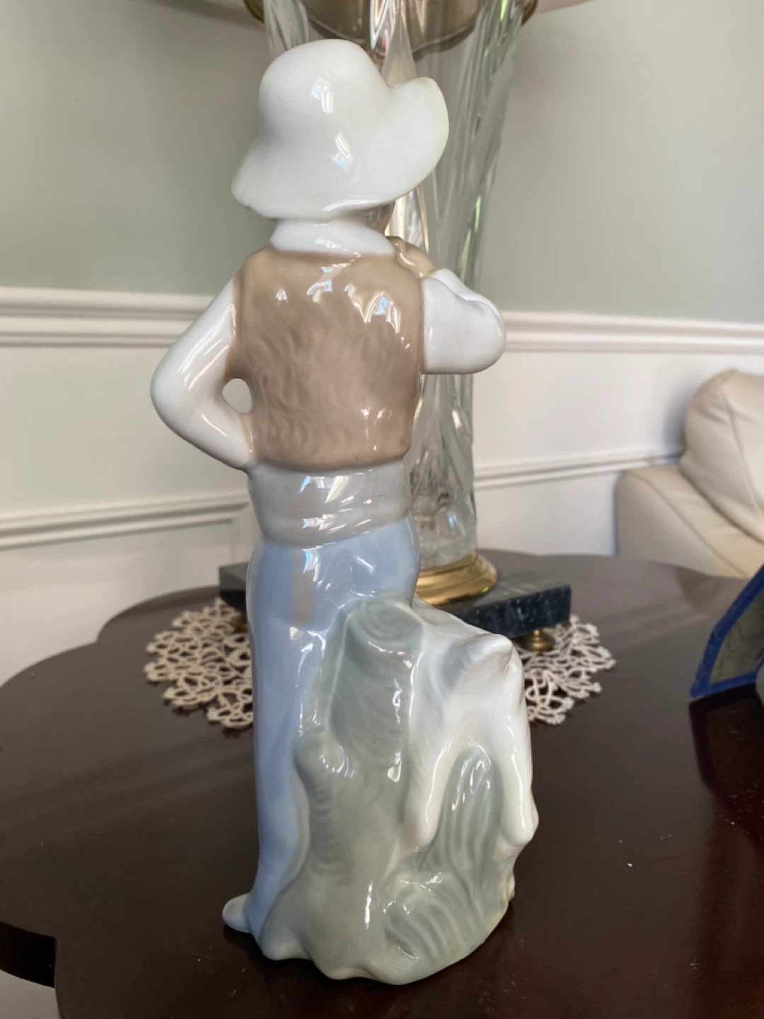 Tengra Hand-Made Figurine of Boy with Goat - photo 4
