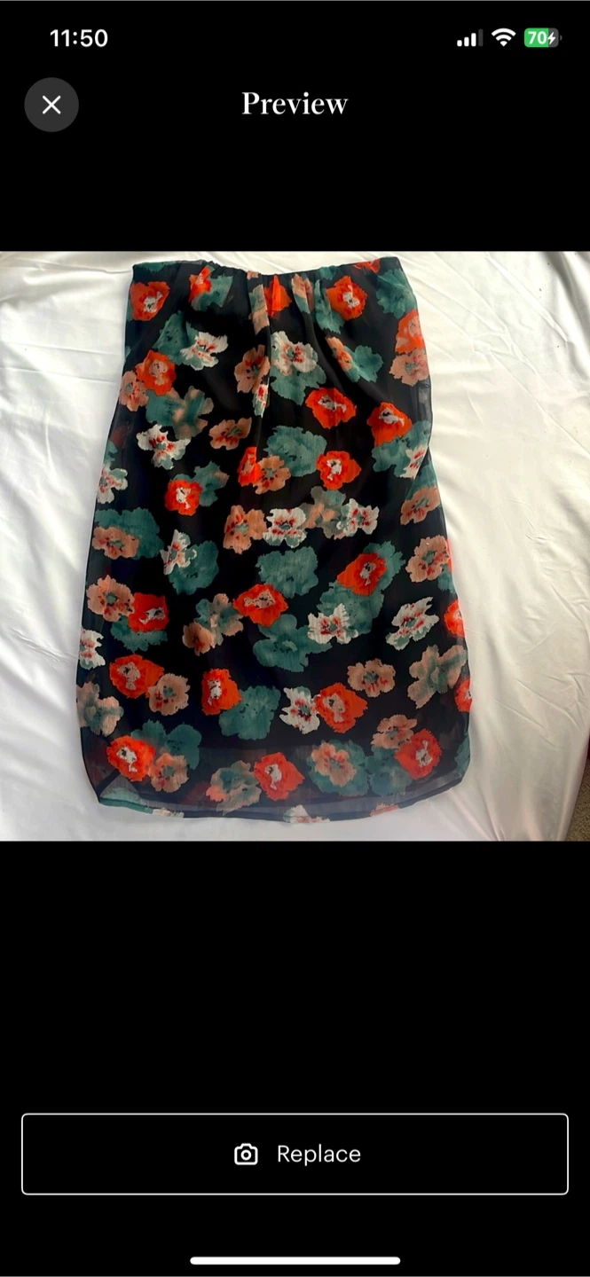 Floral Print Skirt