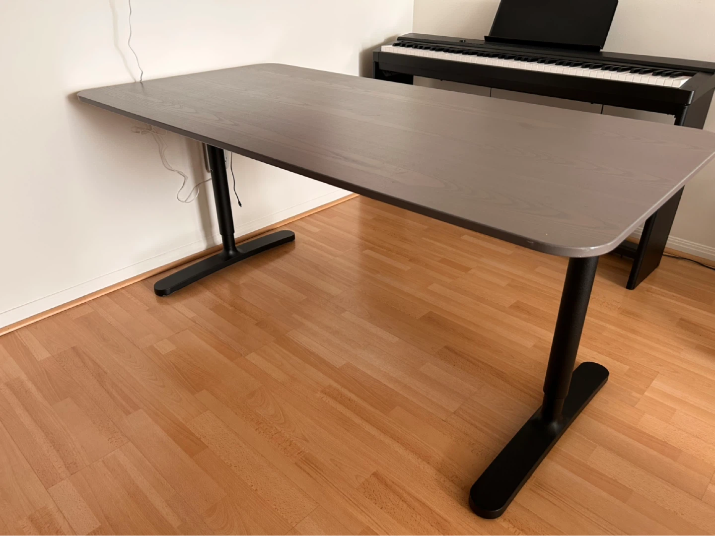 IKEA Bekant Desk- Grey Wood Melamine top