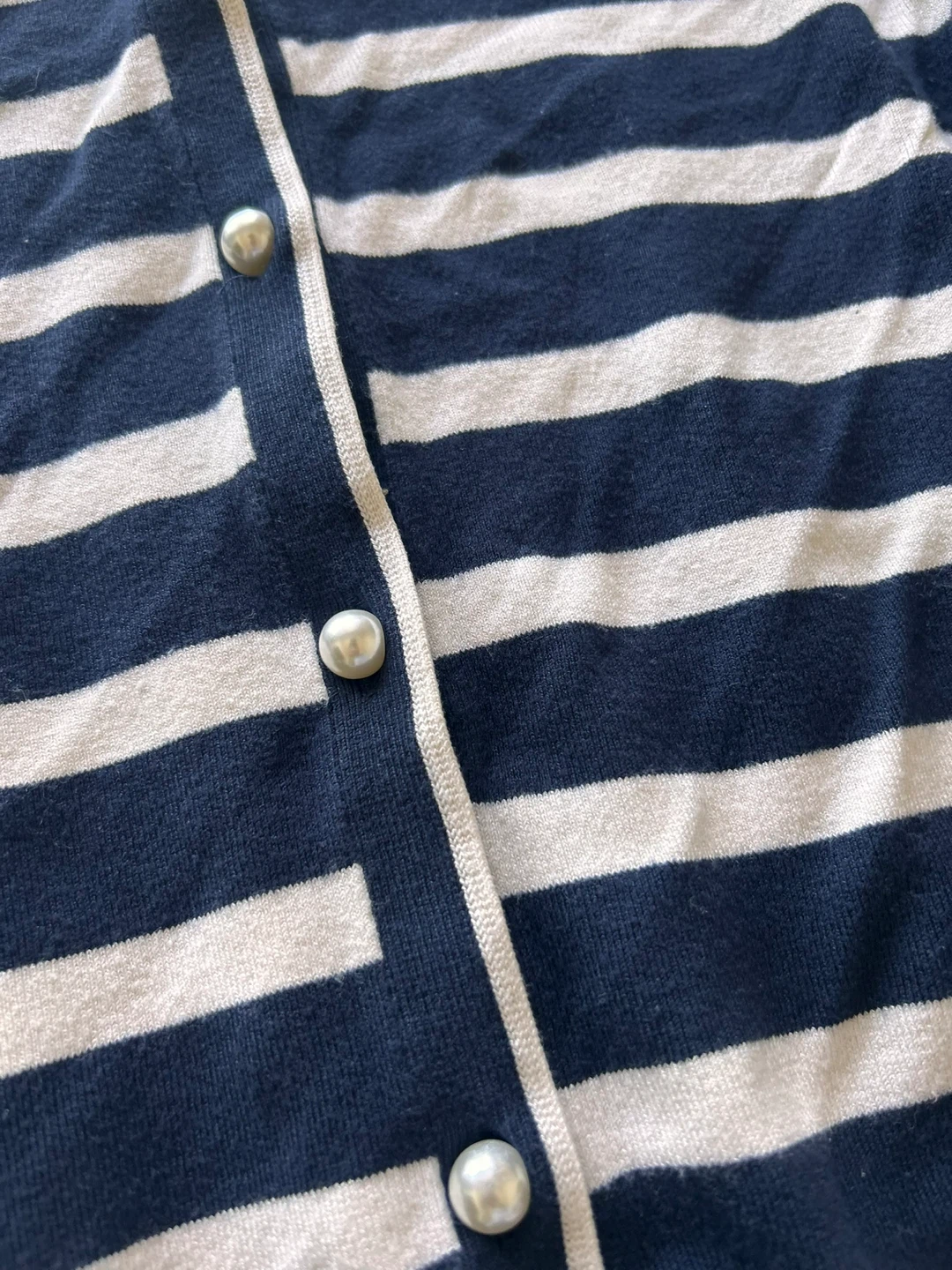 ZARA stripe knit cardigan top size small - photo 5