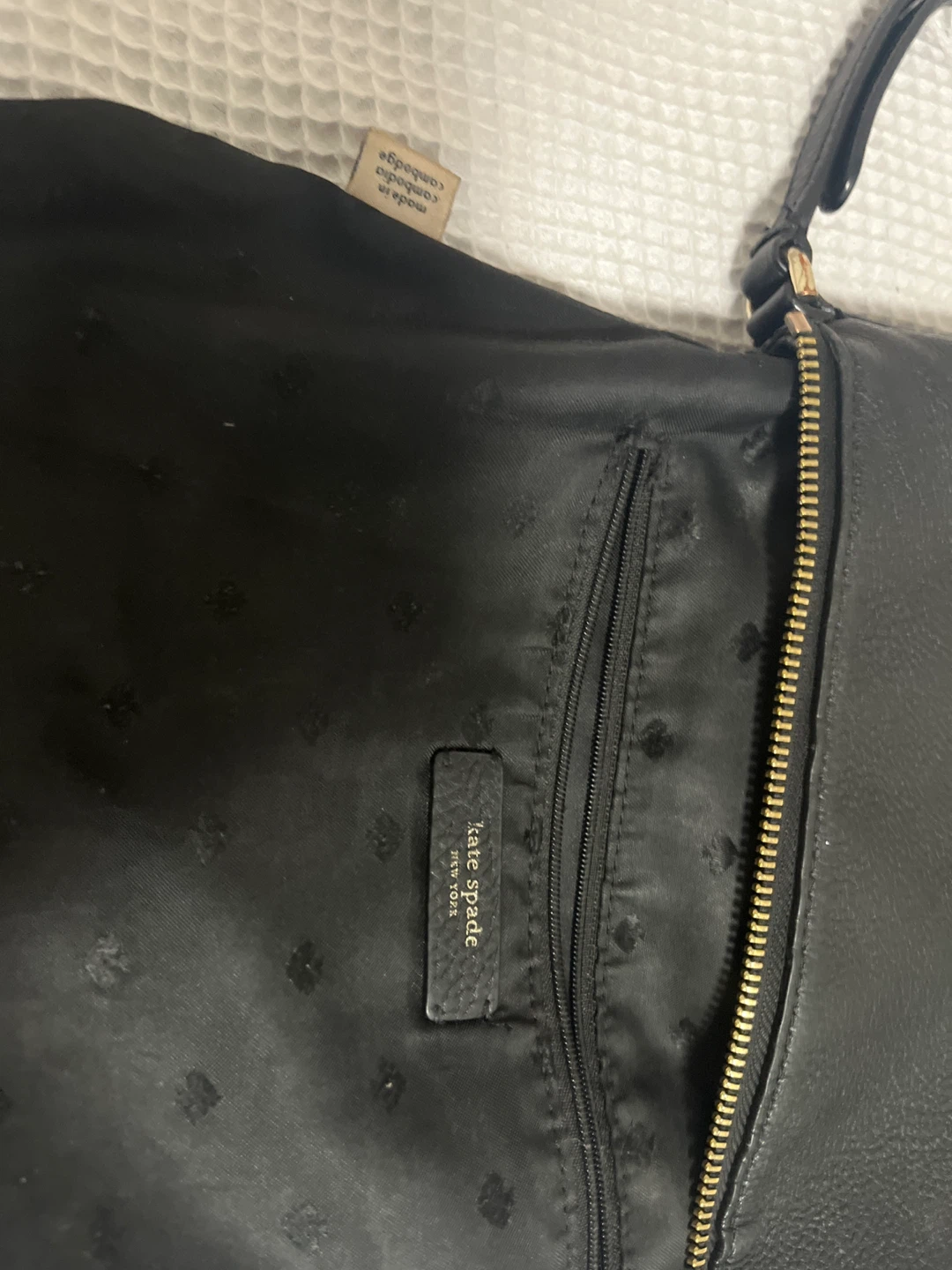 Vintage Kate Spade Black Leather Crossbody Bag - photo 3