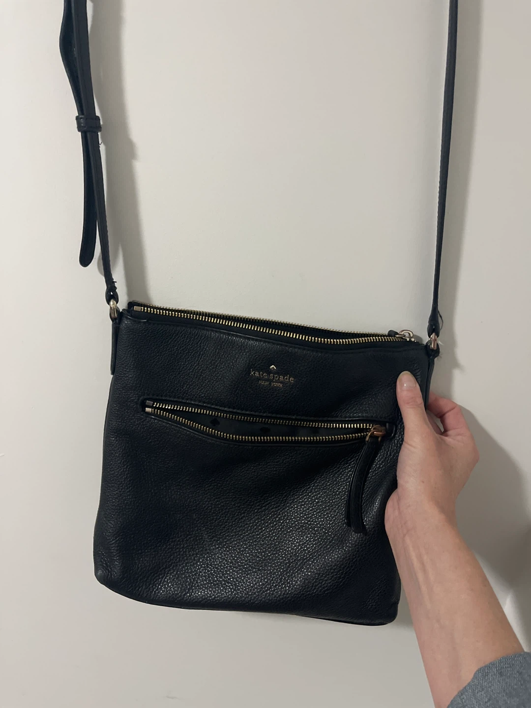 Vintage Kate Spade Black Leather Crossbody Bag - photo 4