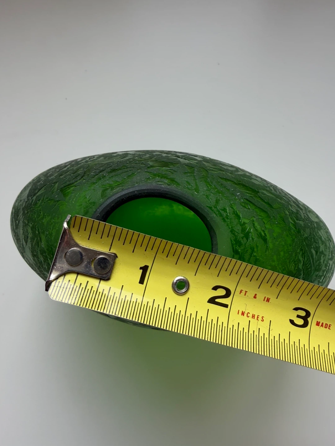 Green Textured Glass Vase - photo 4