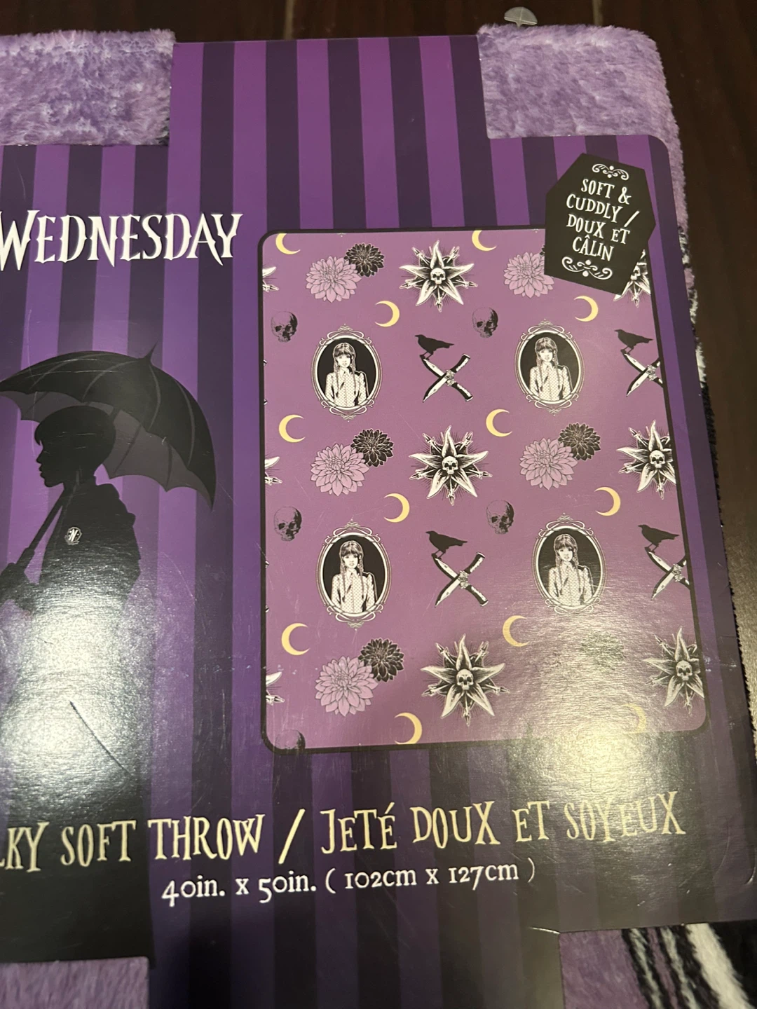 Wednesday Silky Soft Throw Blanket 40in x 50in - photo 2