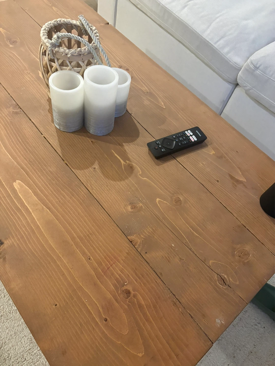 Rustic Wooden Coffee Table - photo 5