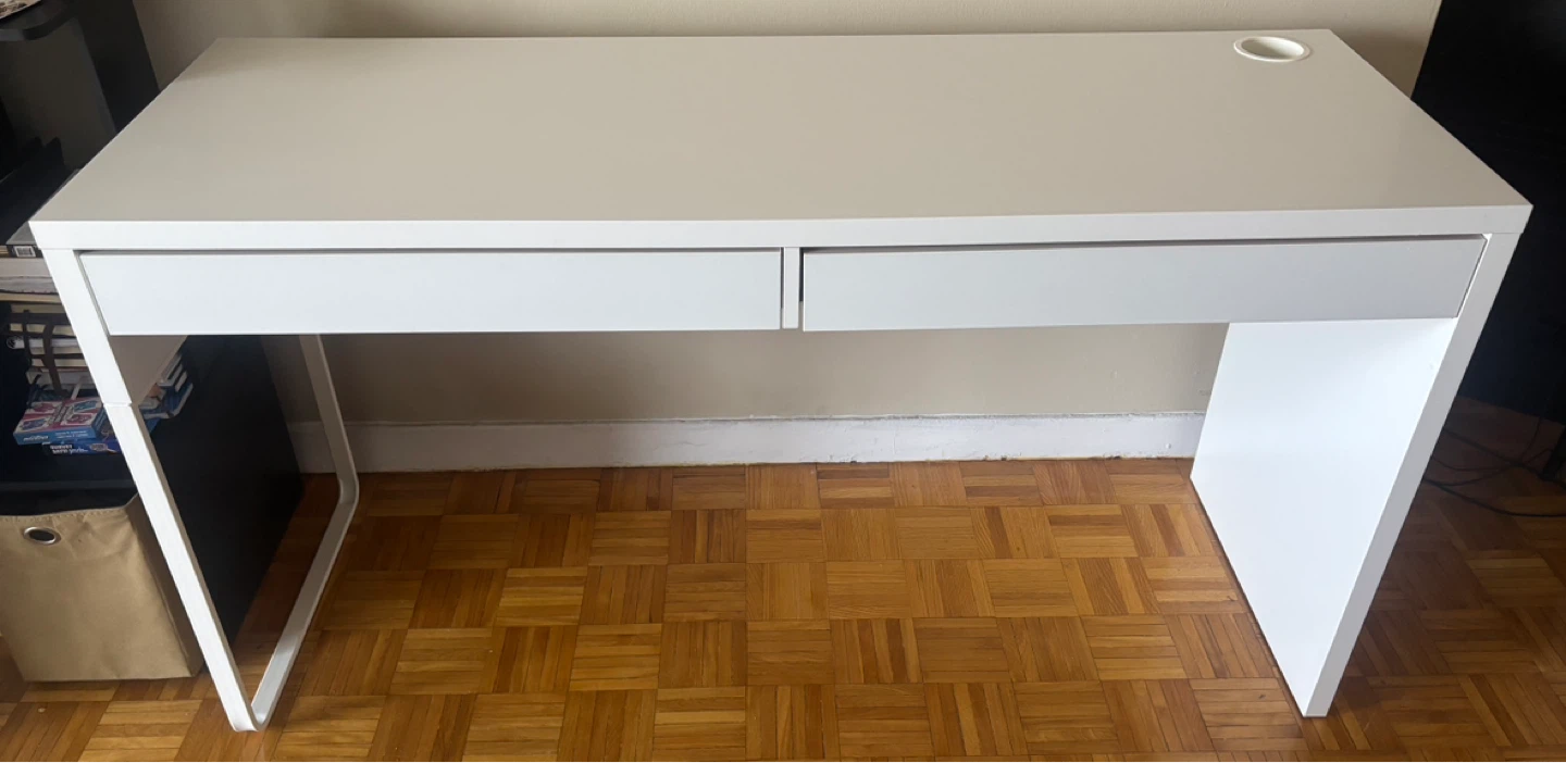IKEA White Two-Drawer DesK