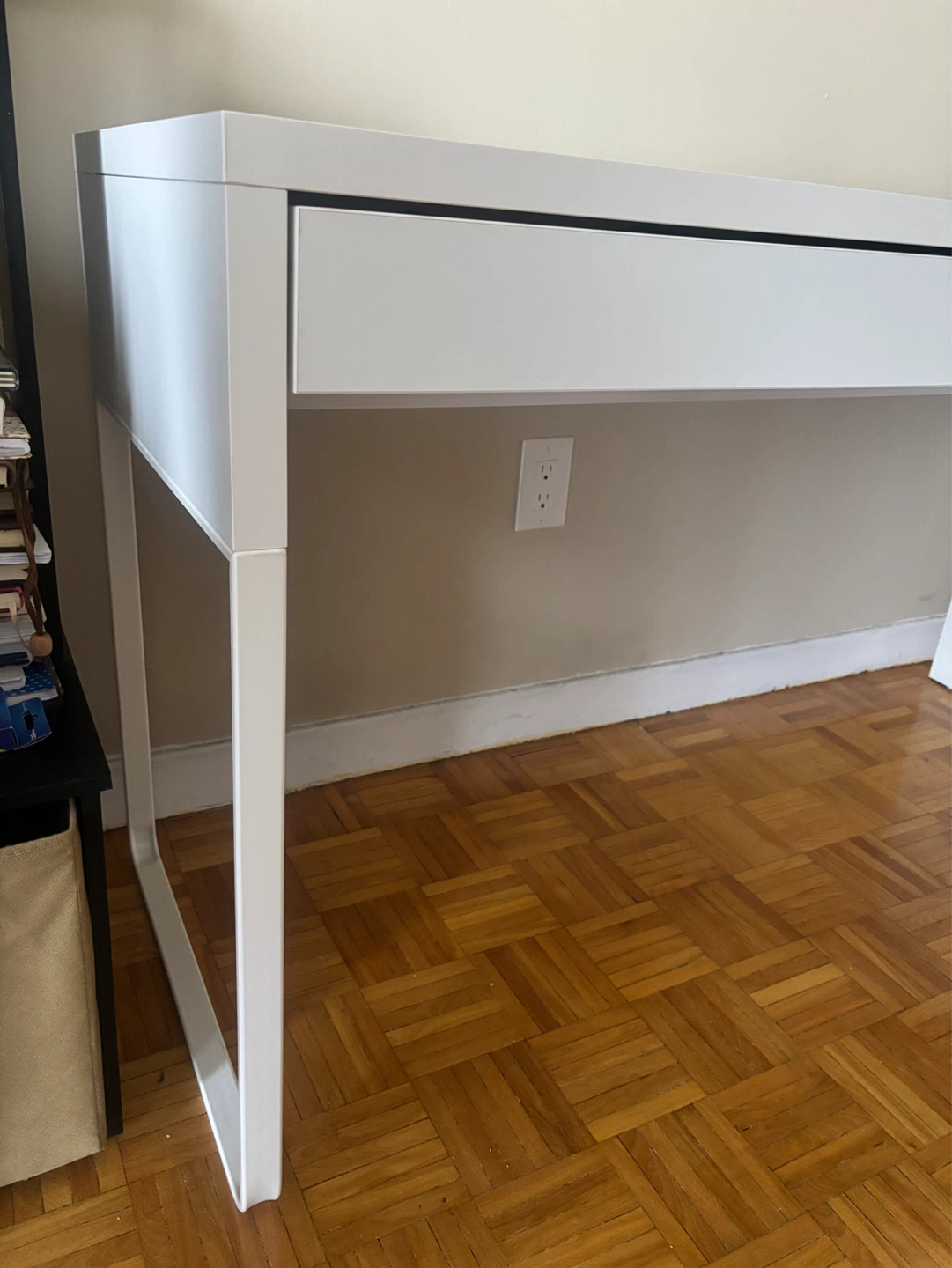 IKEA White Two-Drawer DesK - photo 3