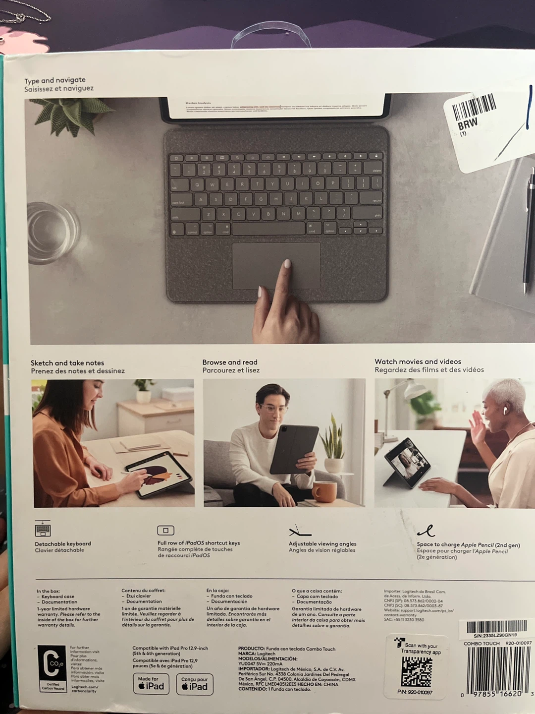 Logitech Combo Touch Keyboard Case for iPad Pro 12.9-inch - photo 3