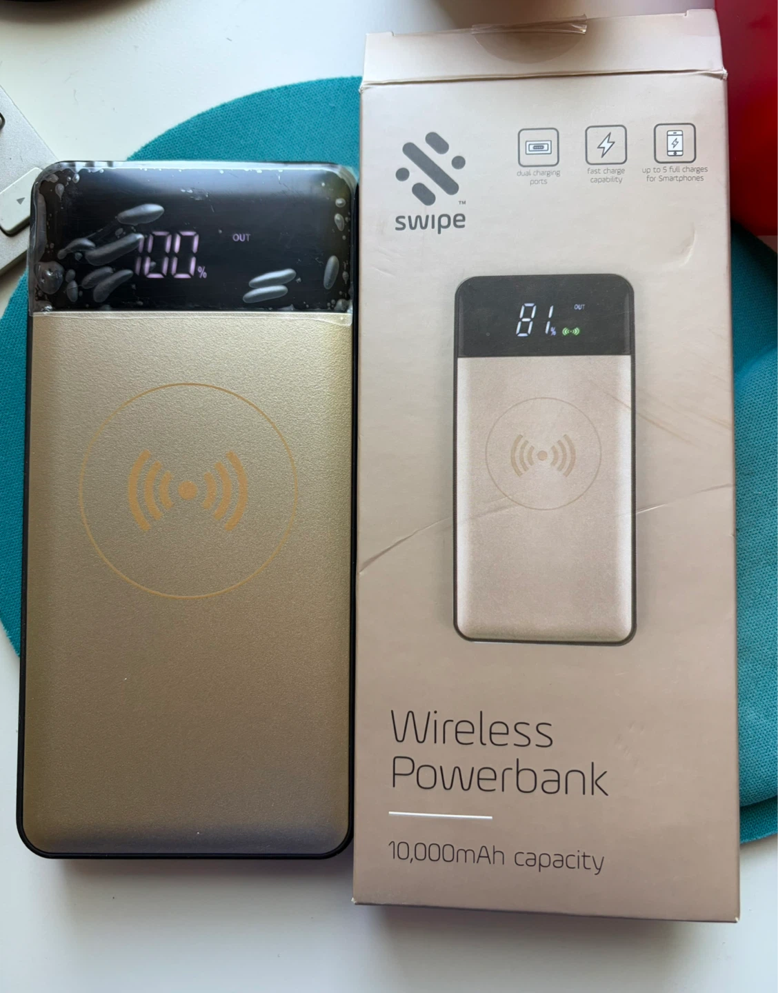 Swipe Wireless Powerbank 10,000mAh