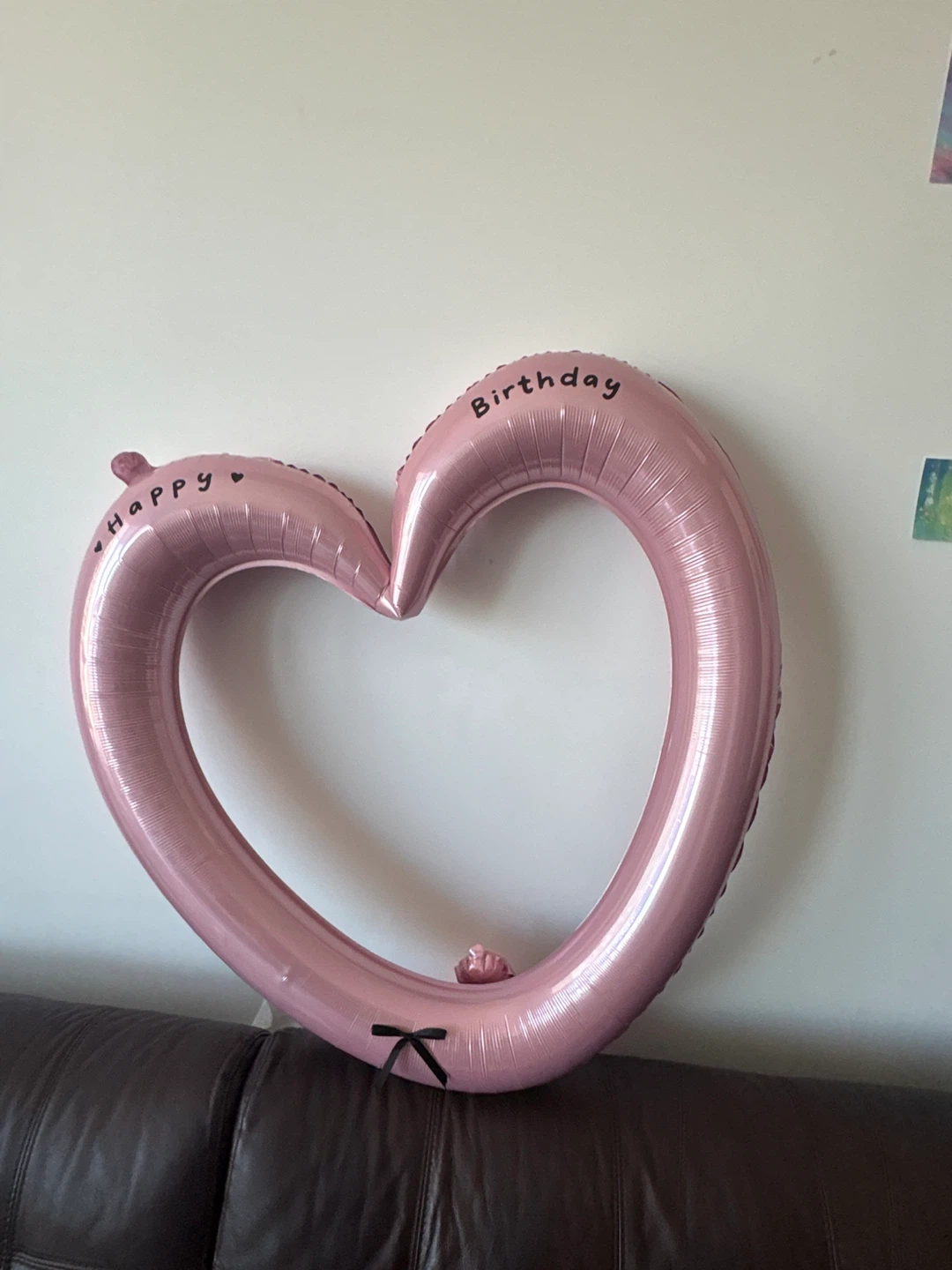 Pink Heart "Happy Birthday" Balloon
