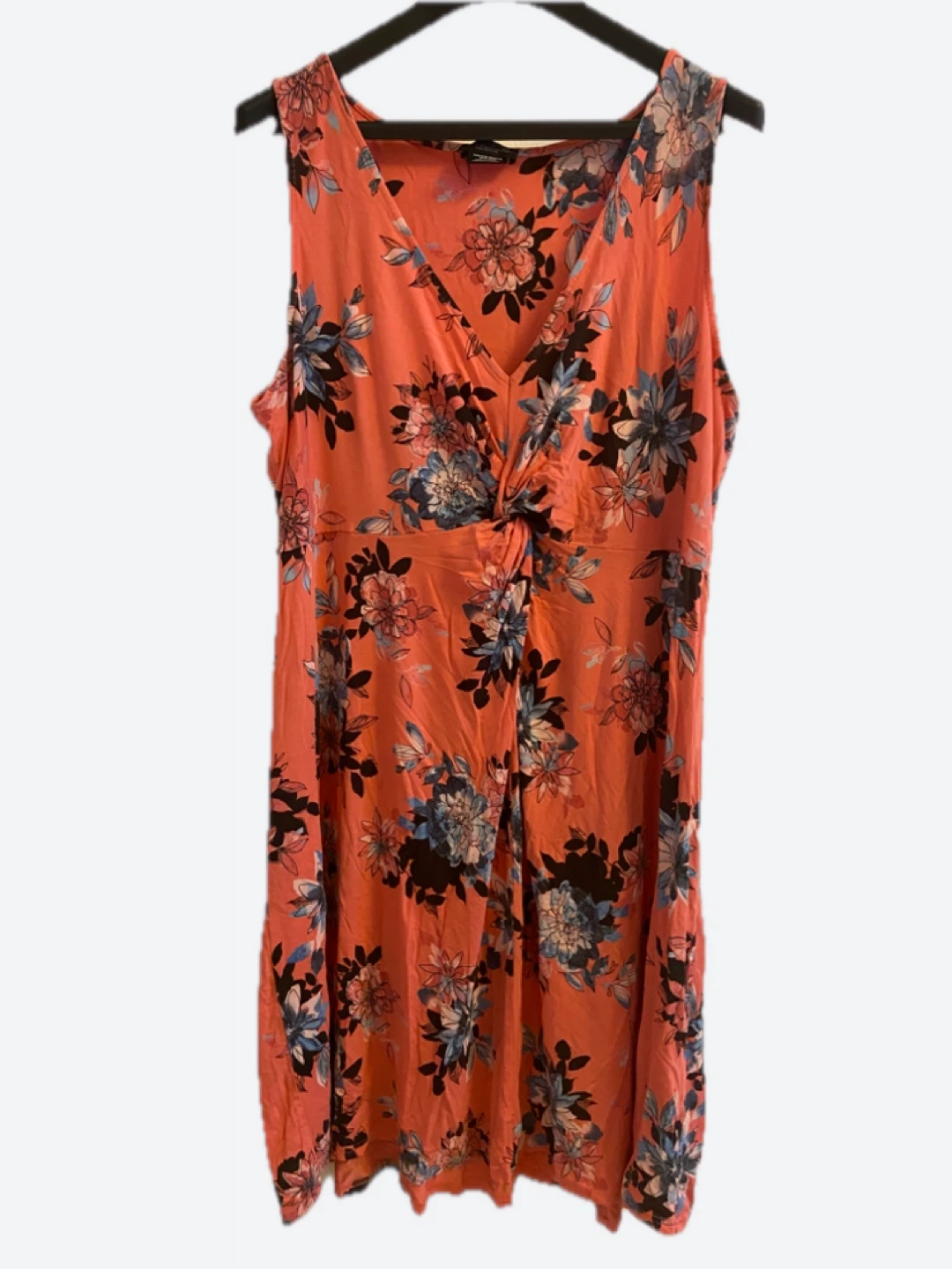 MICHELLE STUDIO Floral Twist Front Sleeveless Dress