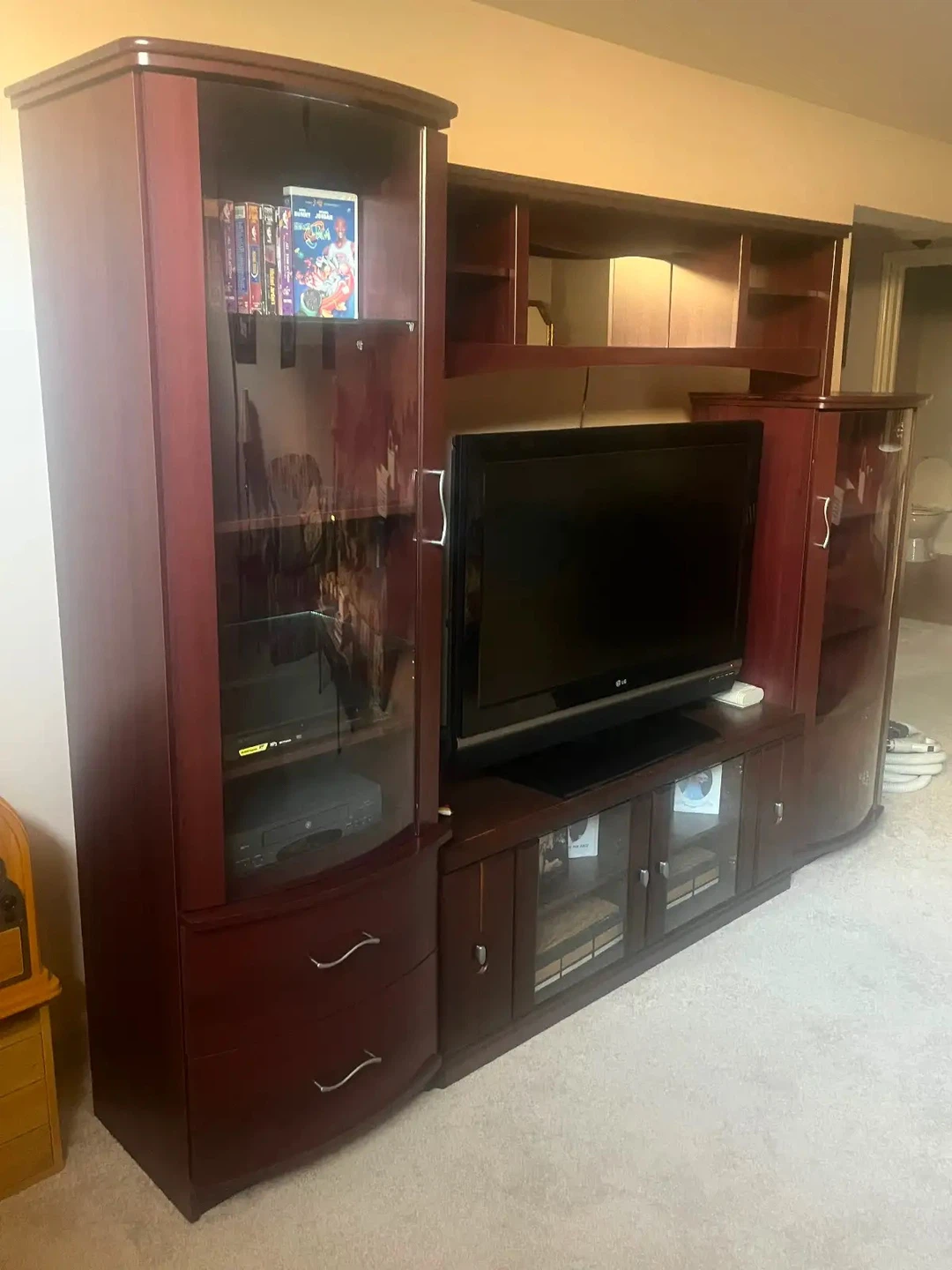 Cherry Wood Entertainment Unit