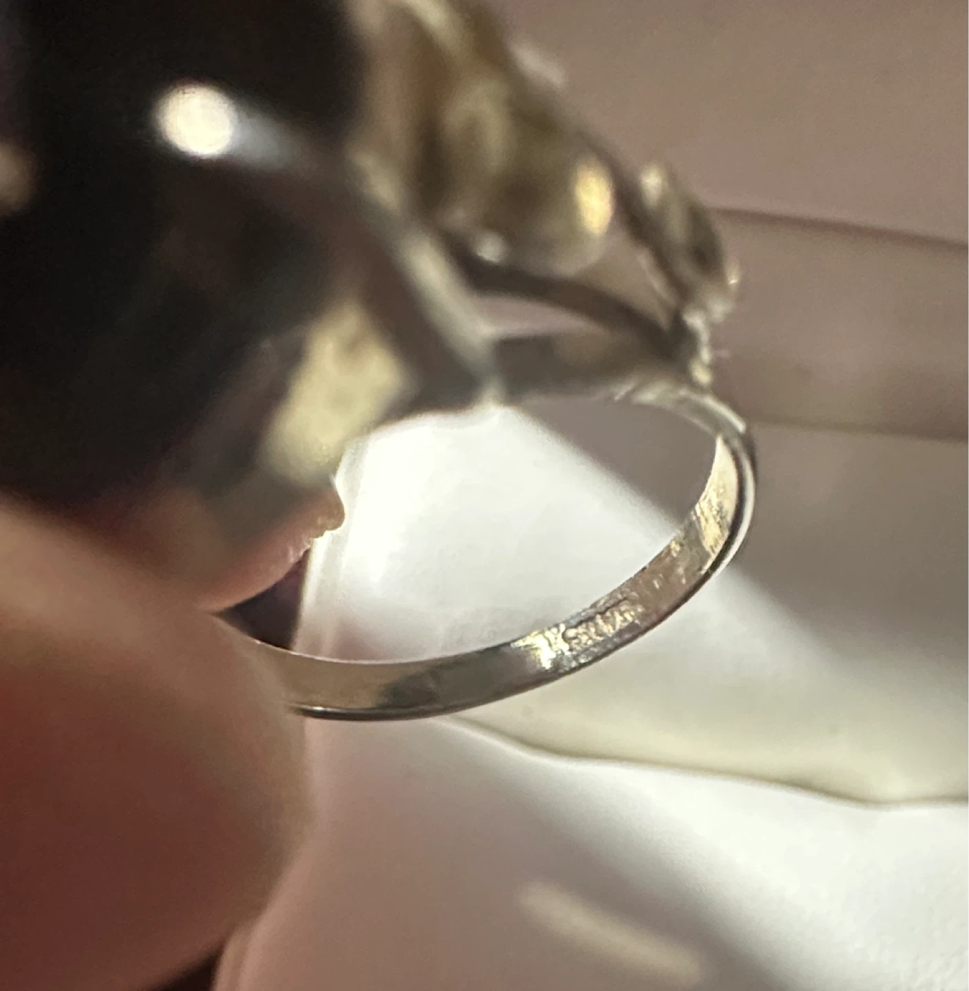 Smoky Quartz Ring with Silver Band - photo 5
