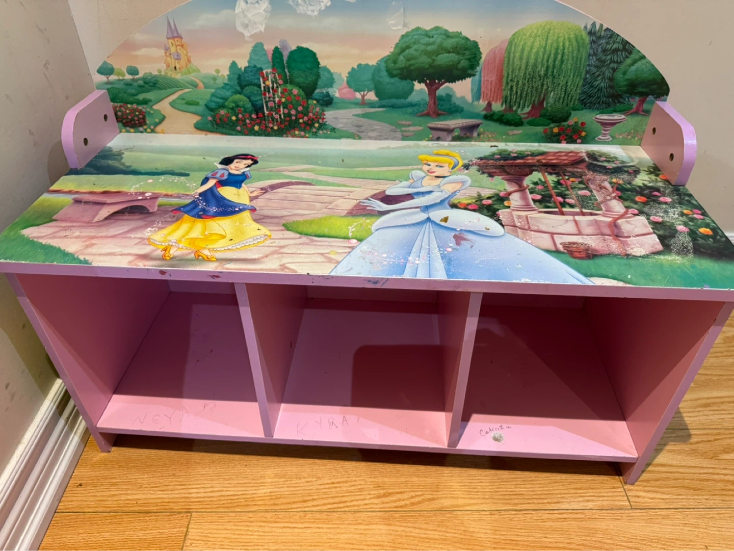 Kids Toy Storage Organizer Bench - Disney Princess - photo 2