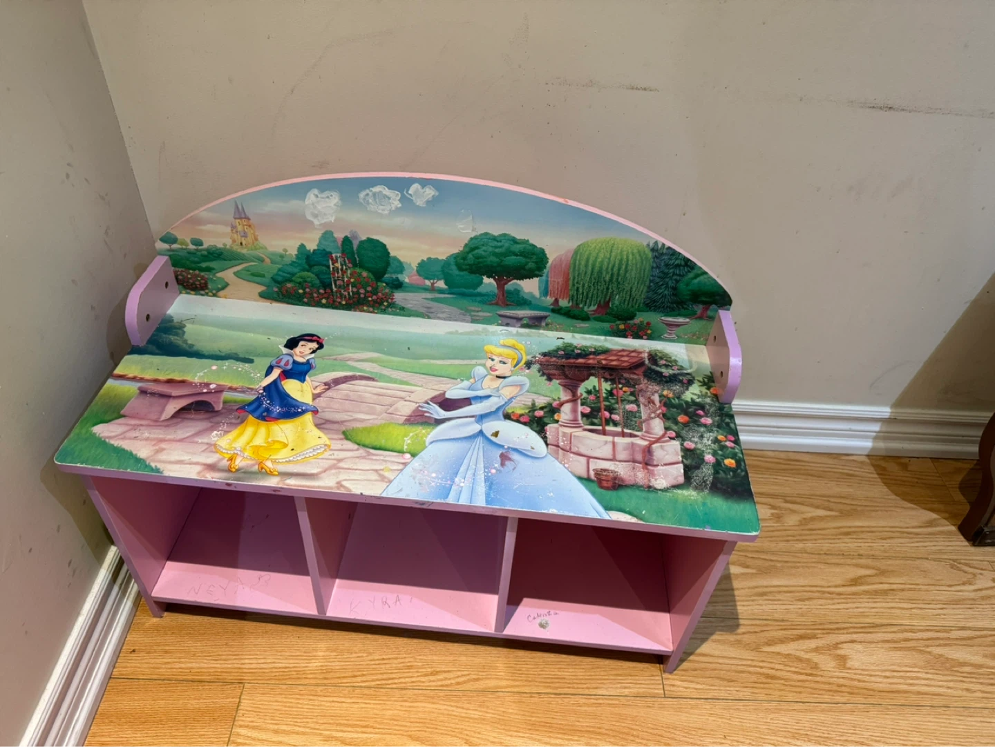 Kids Toy Storage Organizer Bench - Disney Princess
