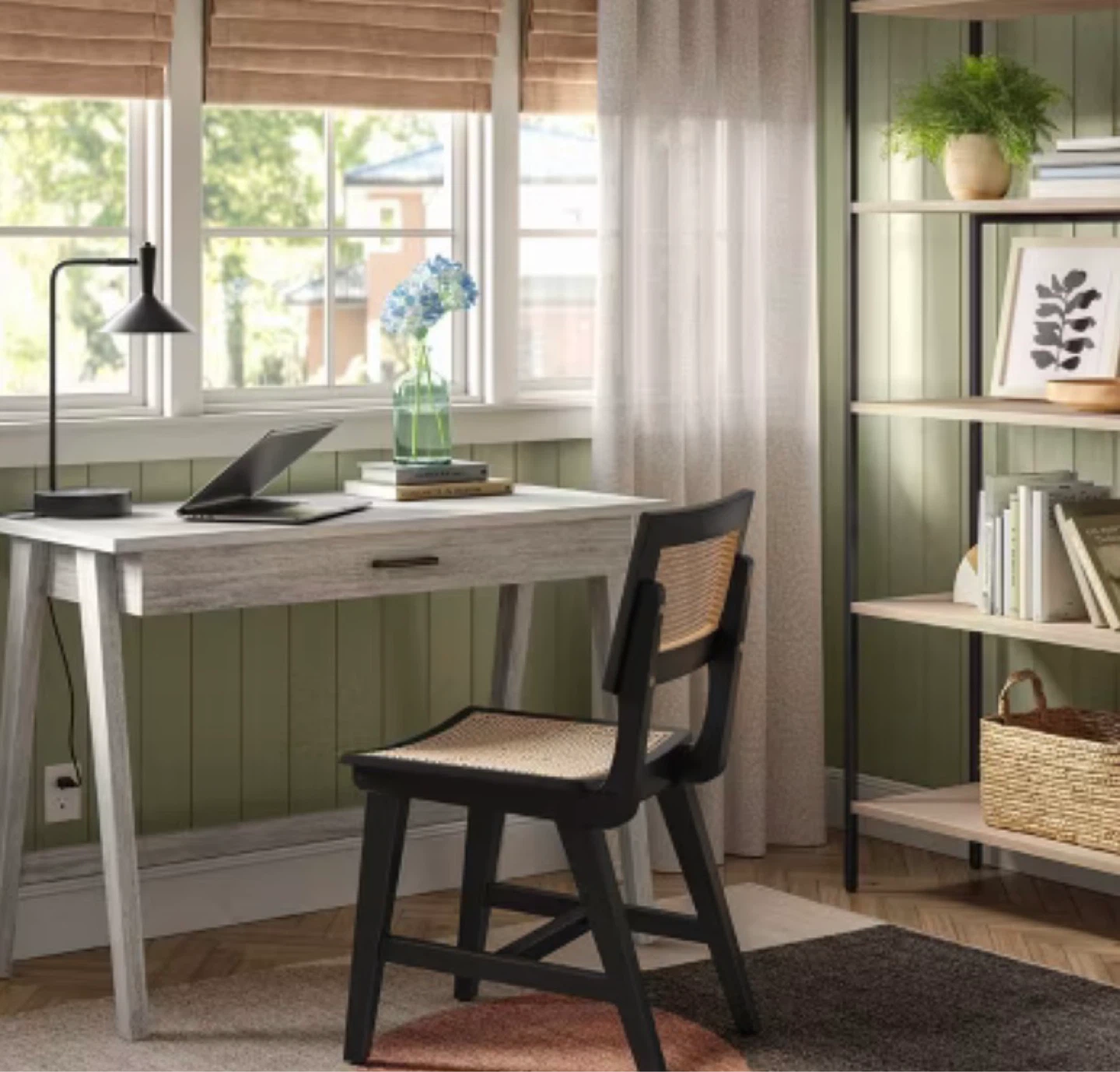 Sealed! Modern Wood Writing Desk with Drawer - photo 3