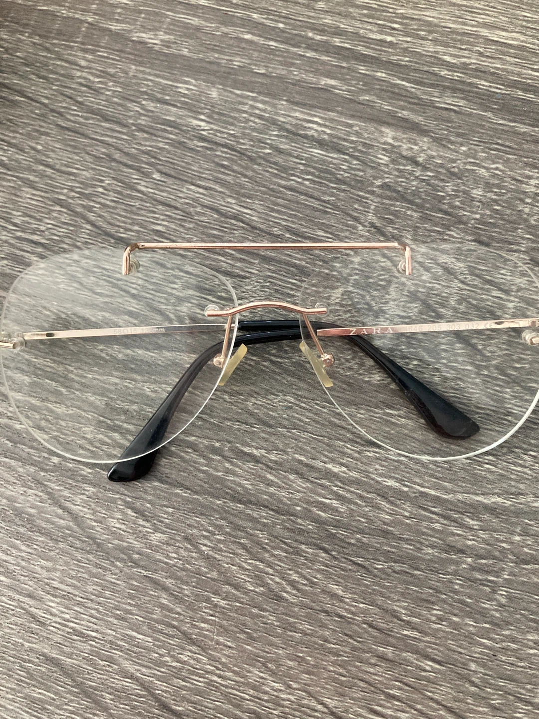 ZARA Rimless Eyeglasses 58-15-135