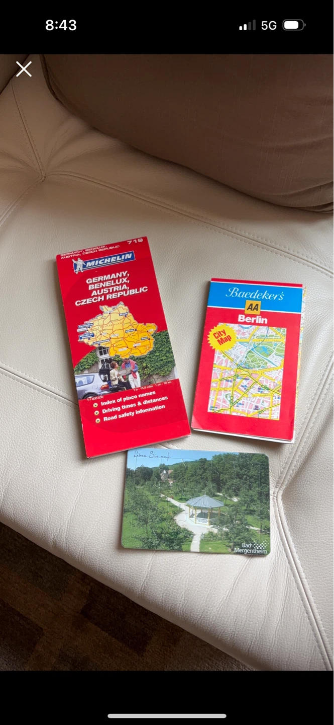 Michelin Germany, Austria Czech and Berlin city Map