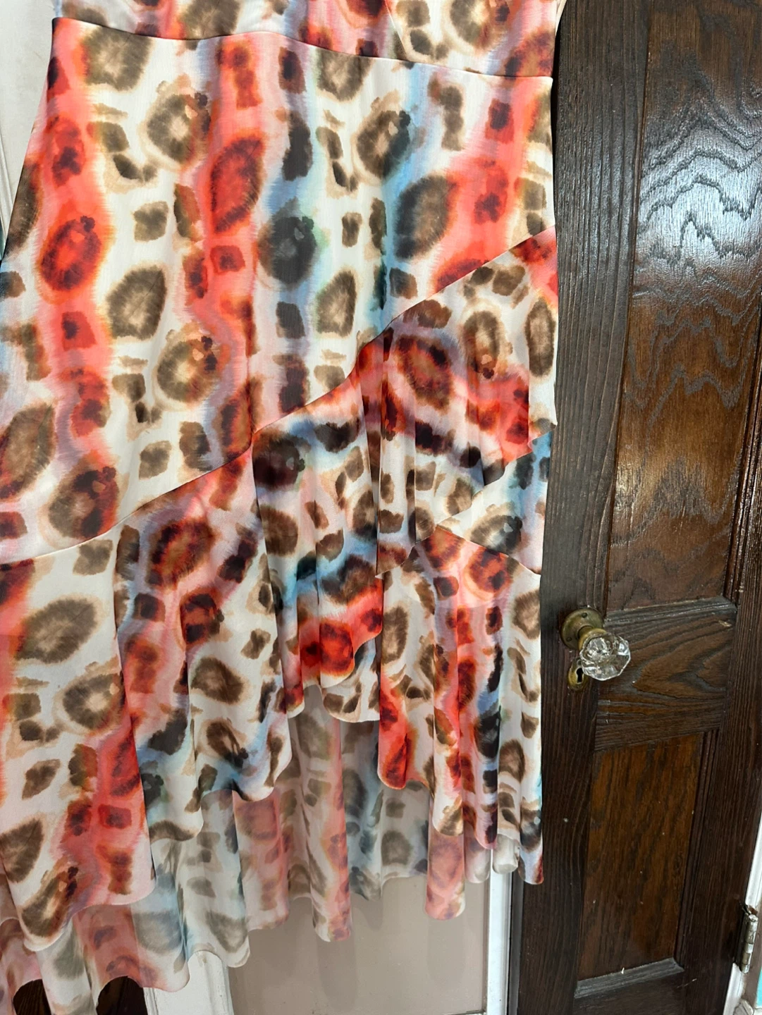 Venus Multicolor Leopard-Print Sleeveless High-Low Dress - photo 4