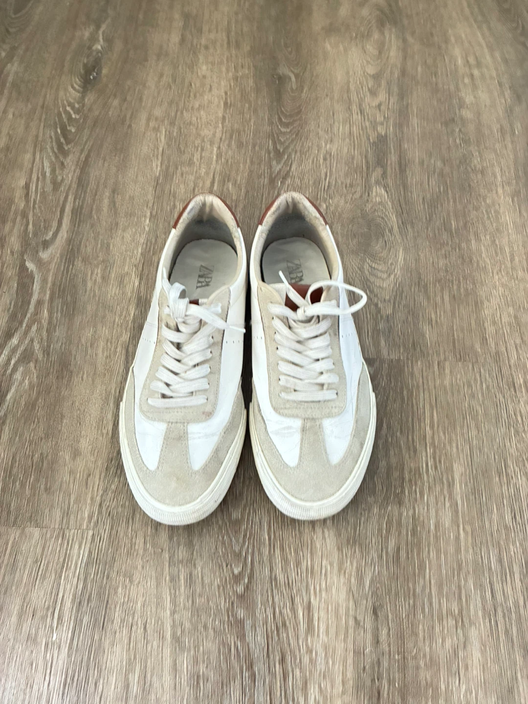 Zara White Sneakers Size 10.5