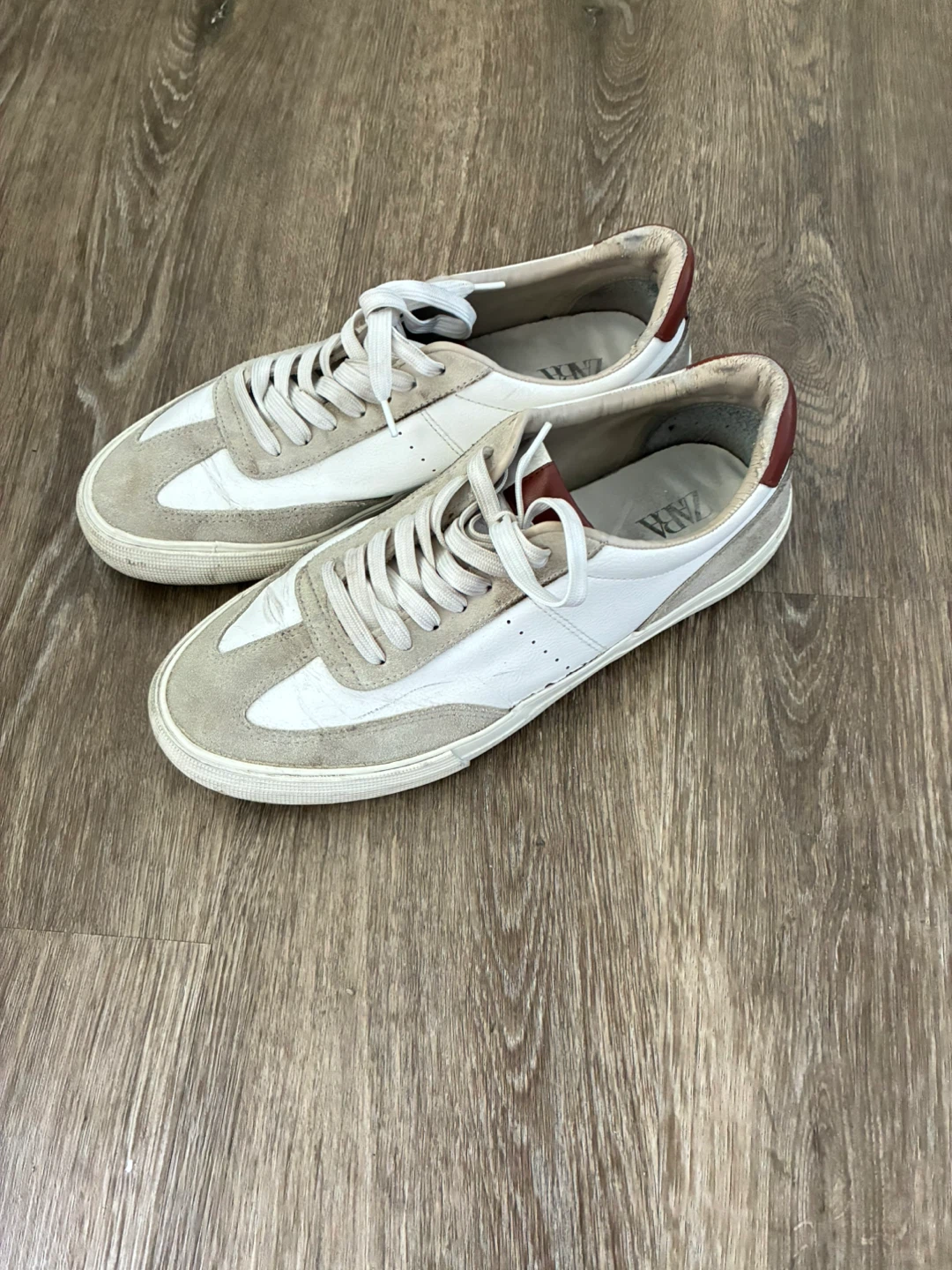 Zara White Sneakers Size 10.5 - photo 2