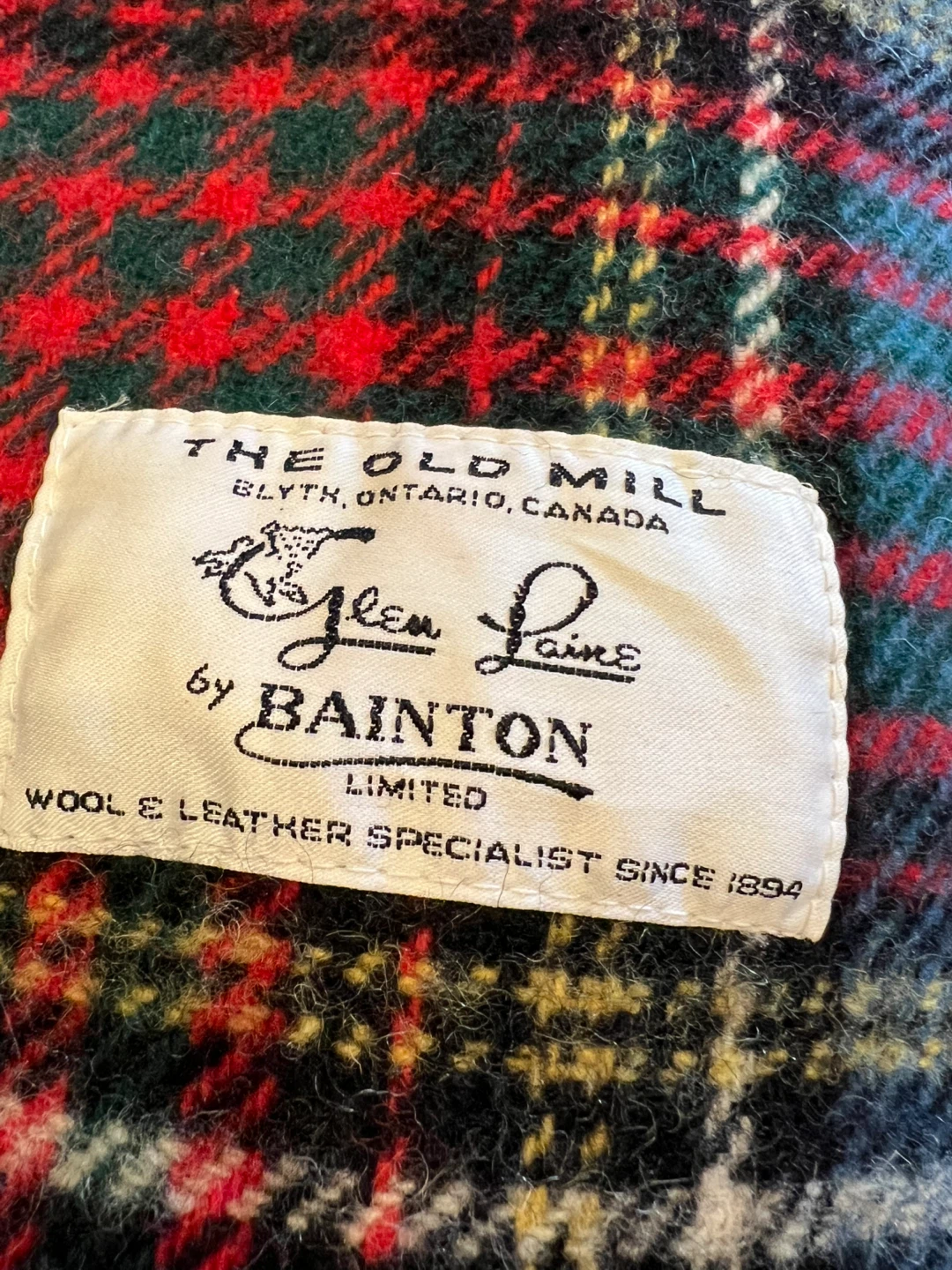 Authentic Vintage Bainton Pure Wool Tartan Throw/Blanket - photo 3
