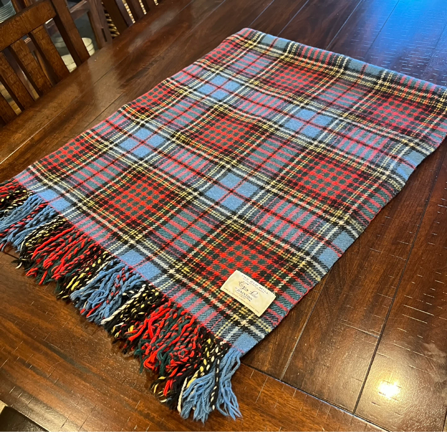 Authentic Vintage Bainton Pure Wool Tartan Throw/Blanket - photo 2