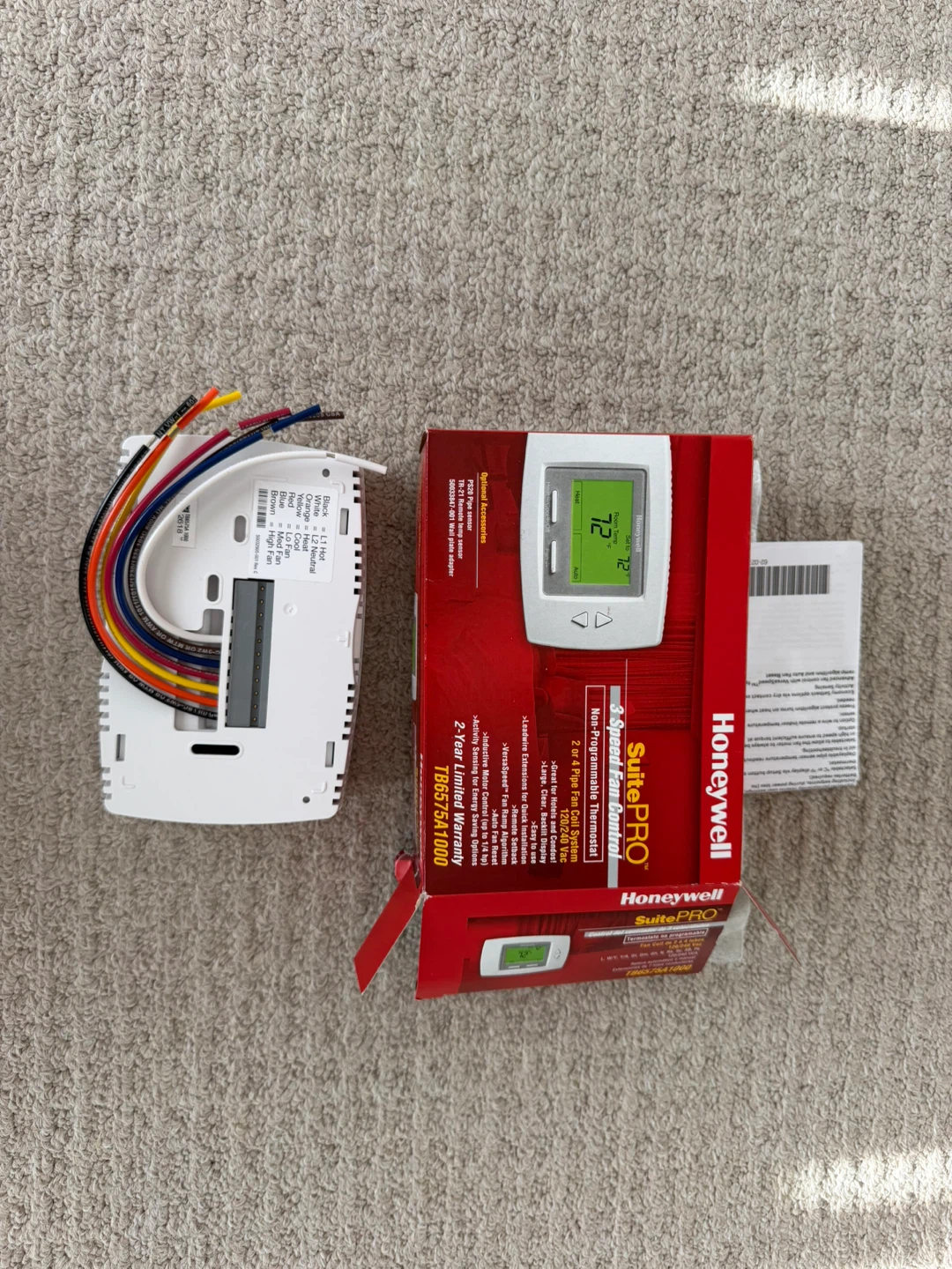 Honeywell SuitePRO TB8575A1000 Thermostat - photo 3