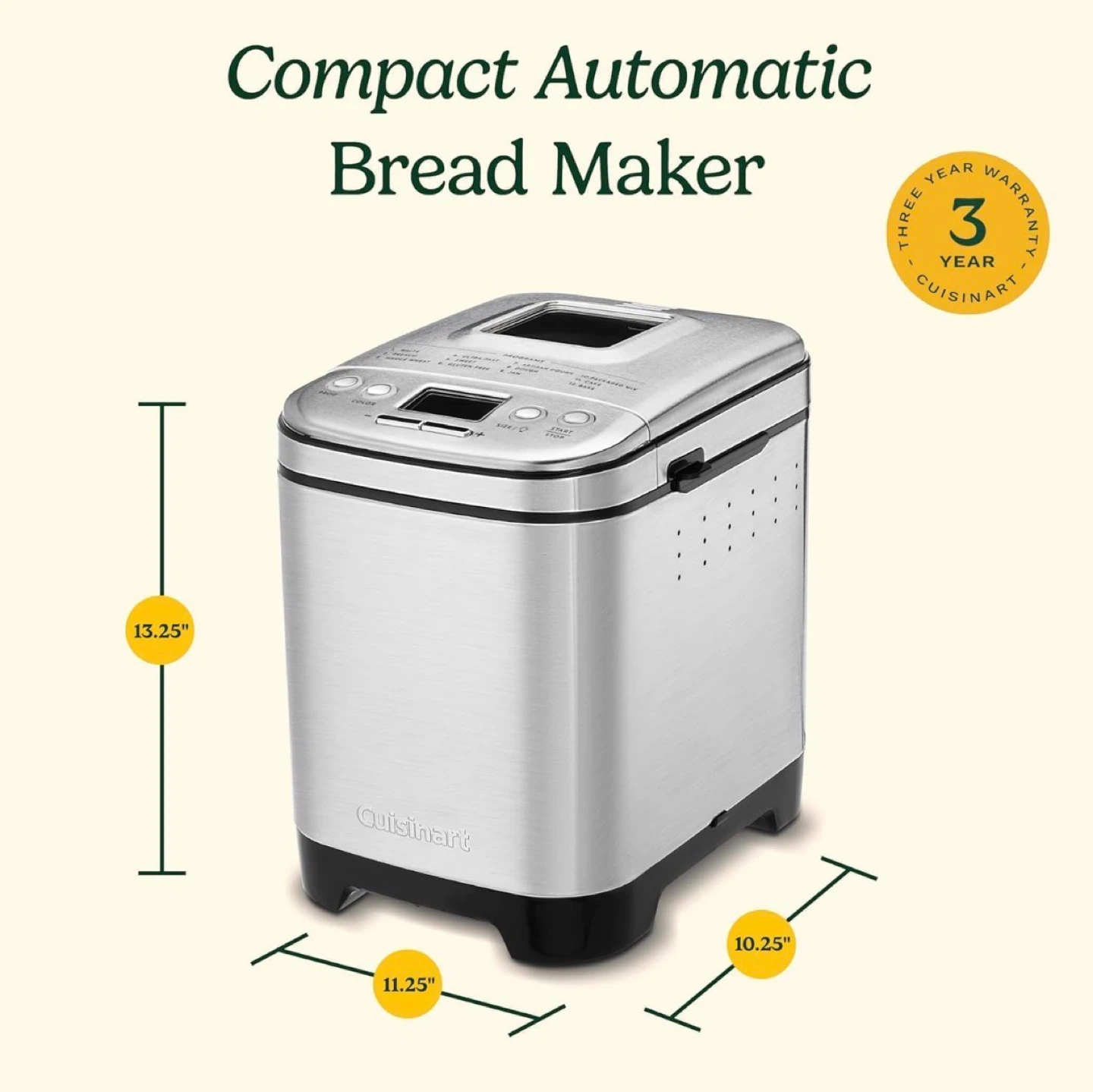 Cuisinart Automatic Bread Maker Machine – Like New - photo 3