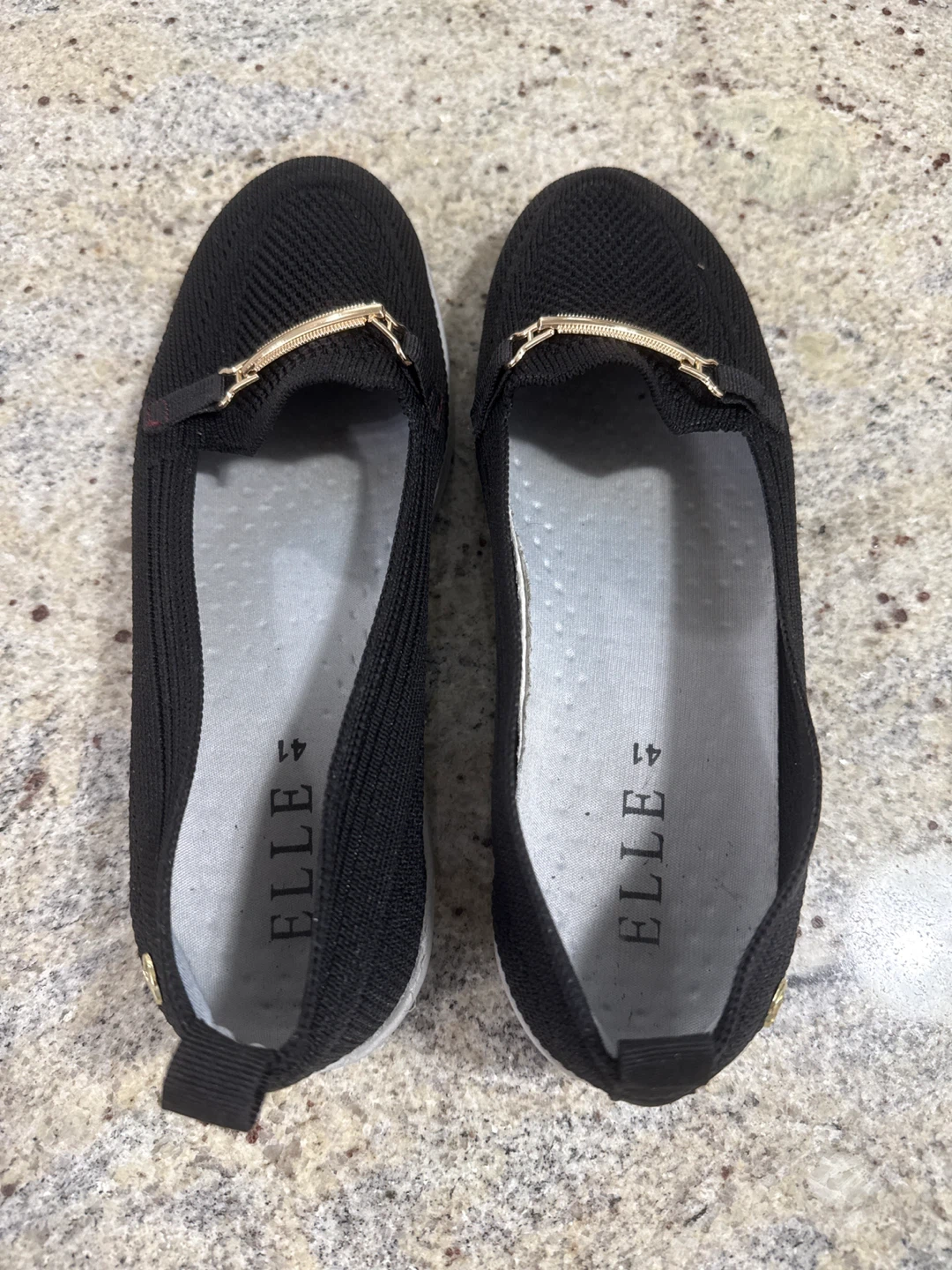 ELLE Black Knit Loafers Size 41 - photo 3