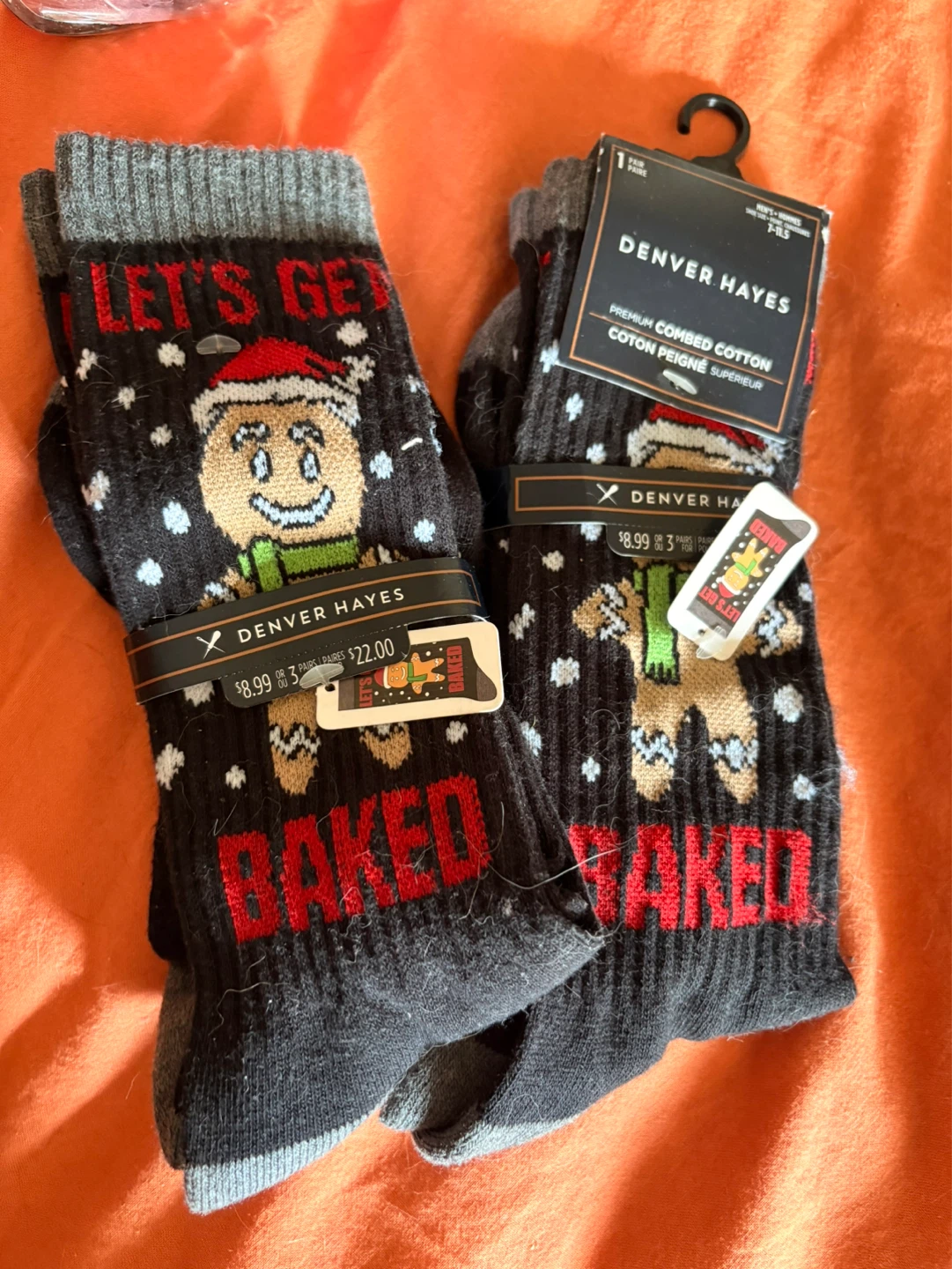 Denver Hayes Gingerbread Man Christmas Socks - photo 2