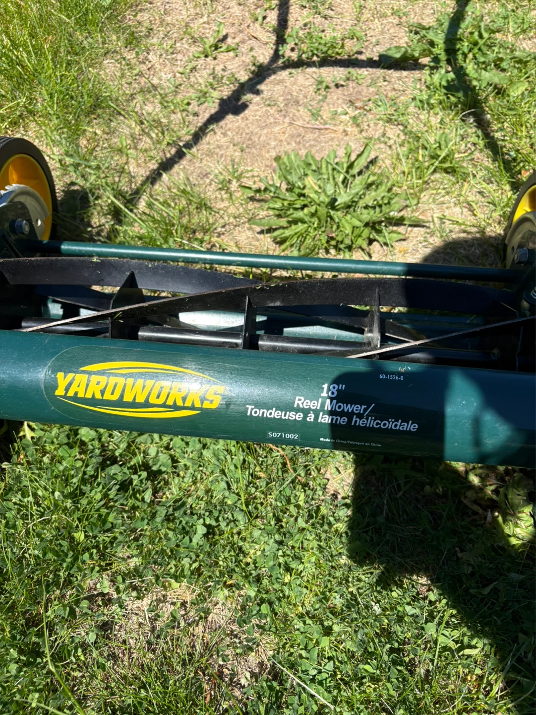 Yardworks 18" Reel Mower - photo 2