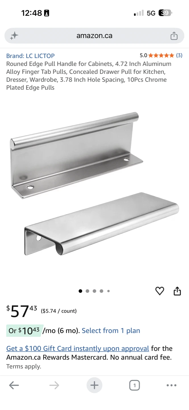 LC LICTOP 4.72 Inch Aluminum Drawer Pulls (10 Pcs) - photo 2