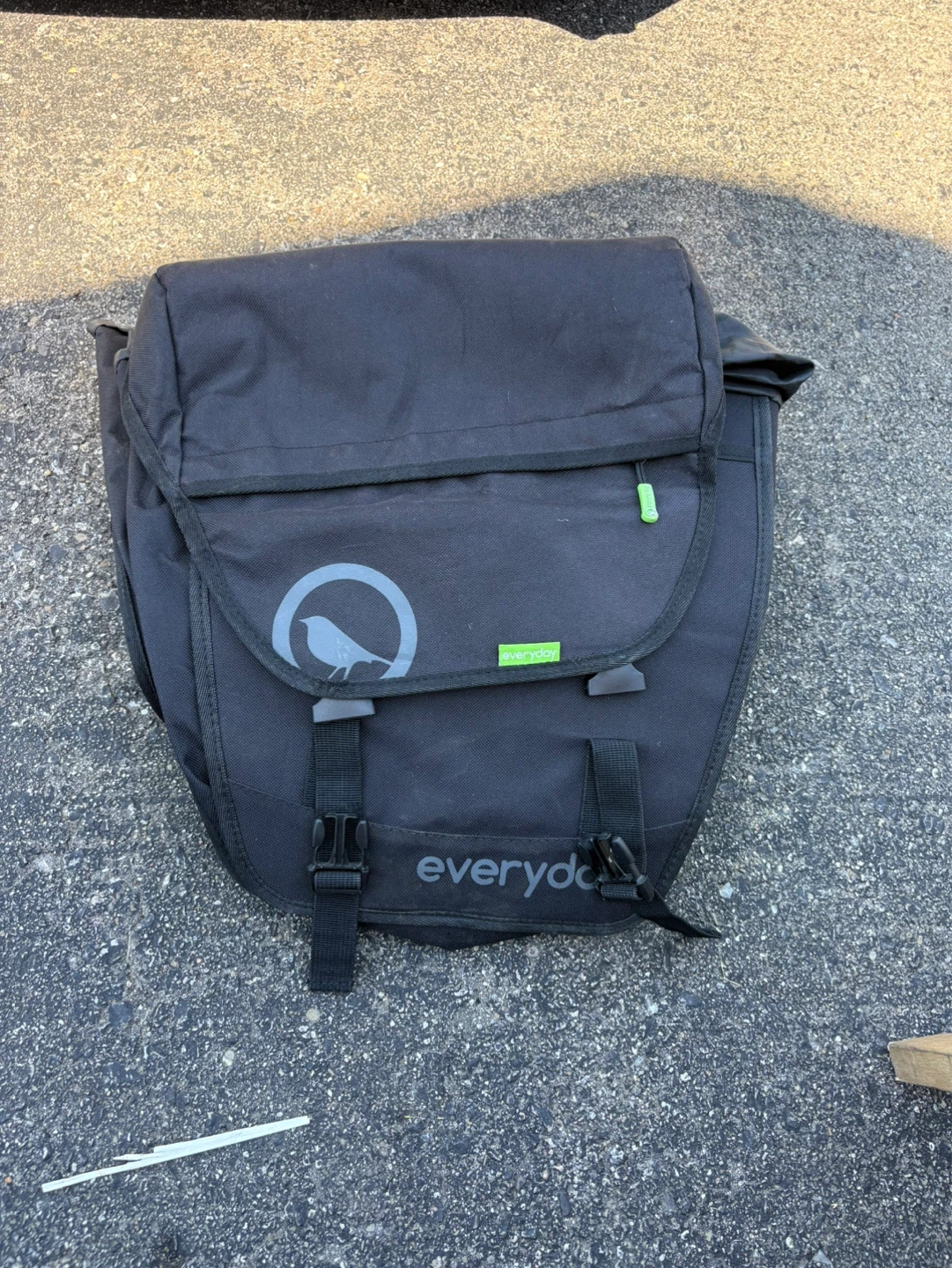 Everyday Black Pannier Bike Bag