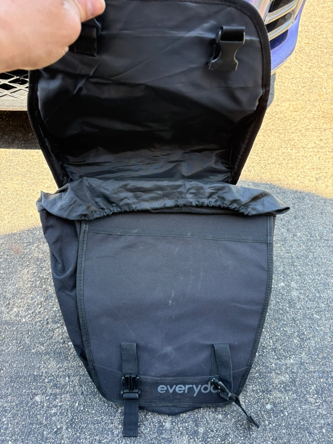 Everyday Black Pannier Bike Bag - photo 2